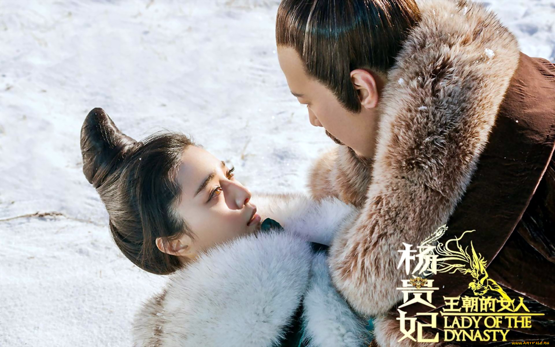 кино, фильмы, lady, of, the, dynasty, женщина, мужчина, шубы, снег