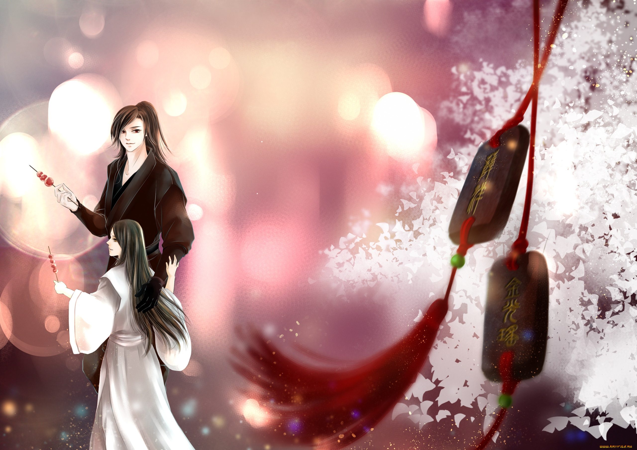 аниме, mo, dao, zu, shi, парень, мальчик, перчатка, угощение, знаки