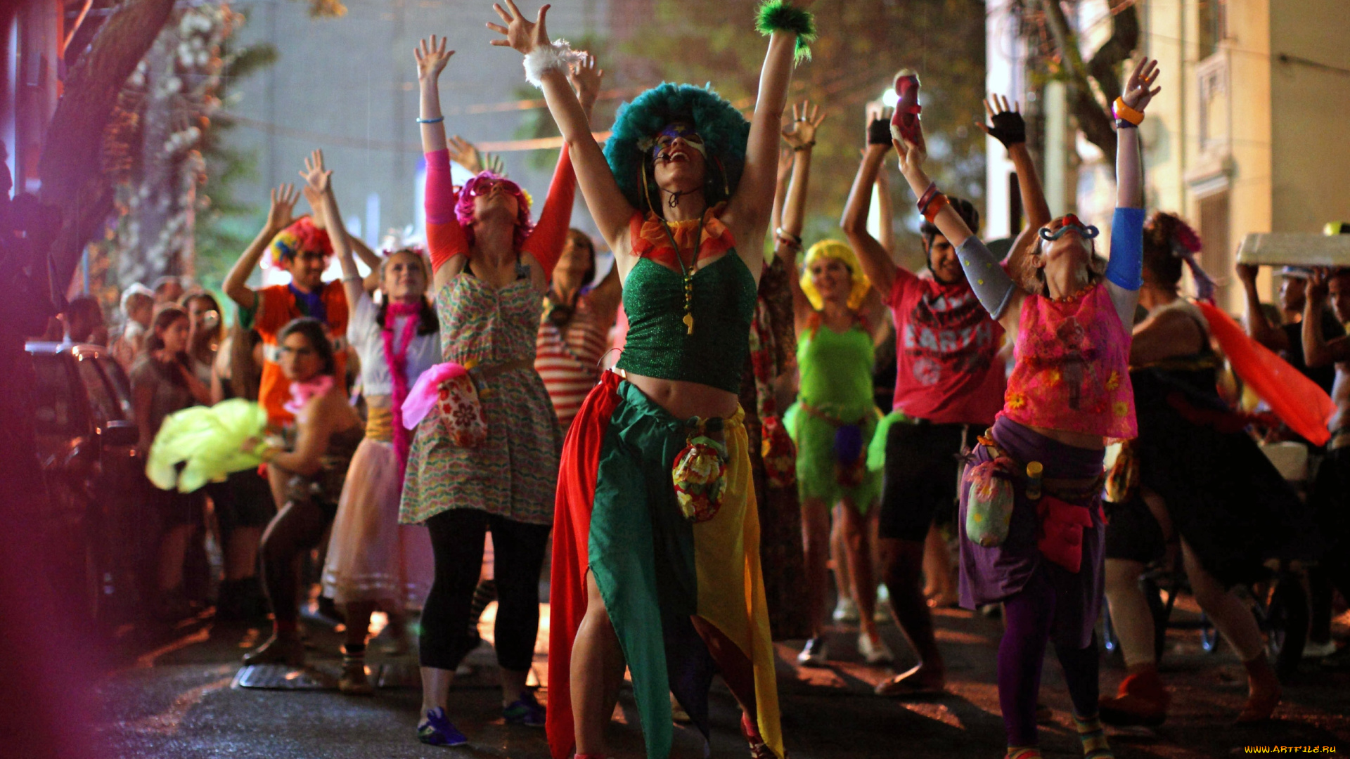 разное, маски, , карнавальные, костюмы, карнавал, костюмы, толпа