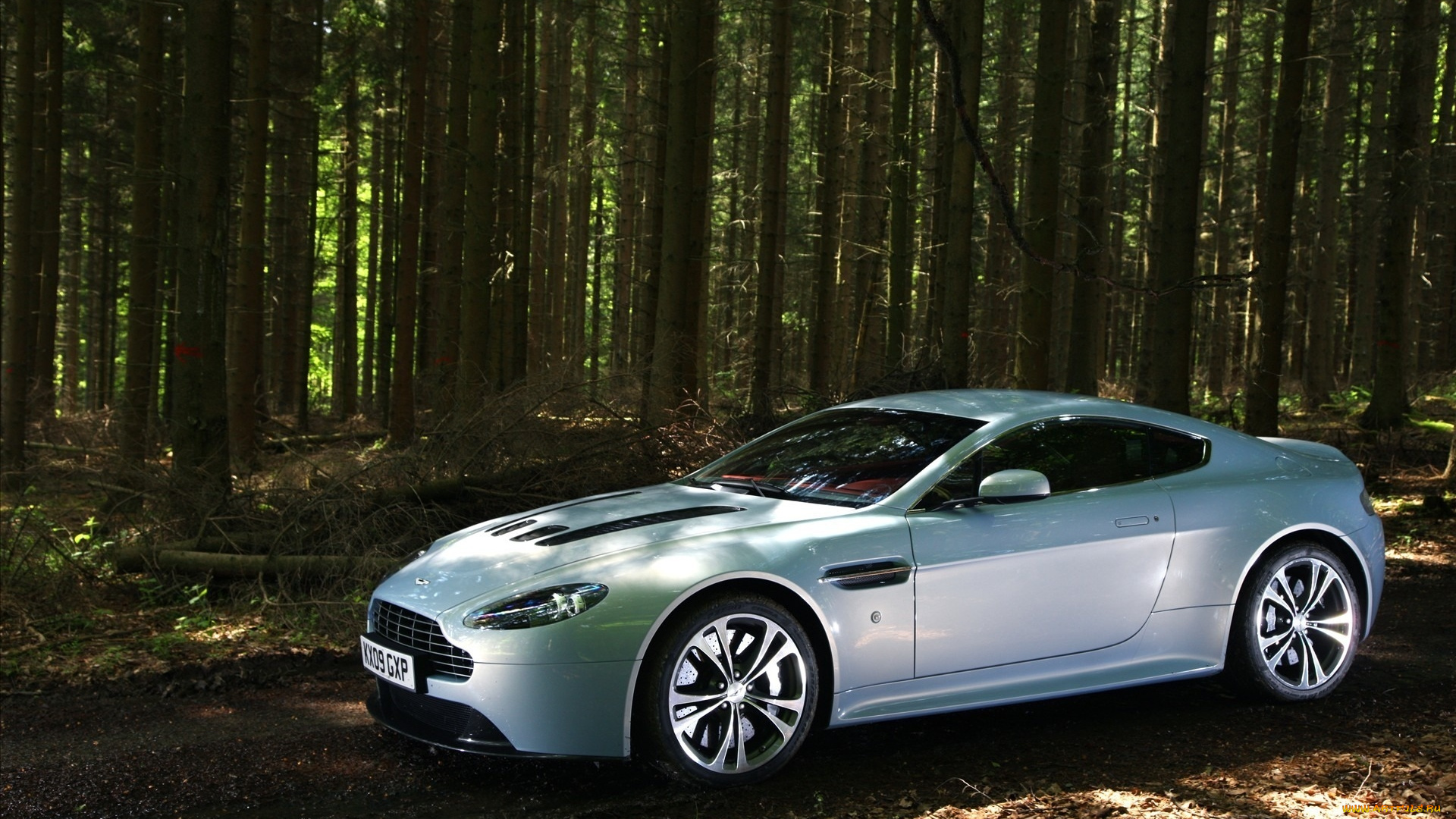 aston, martin, v12, vantage, автомобили, aston, martin, светлый, лес