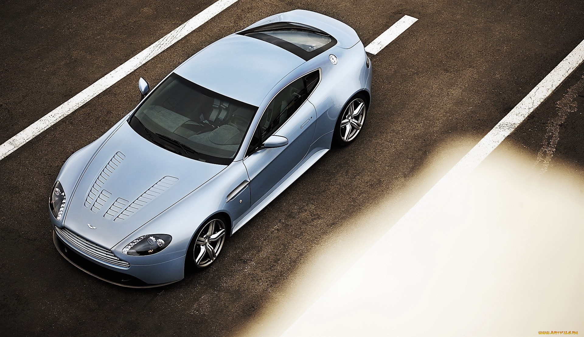 автомобили, aston, martin, голубой