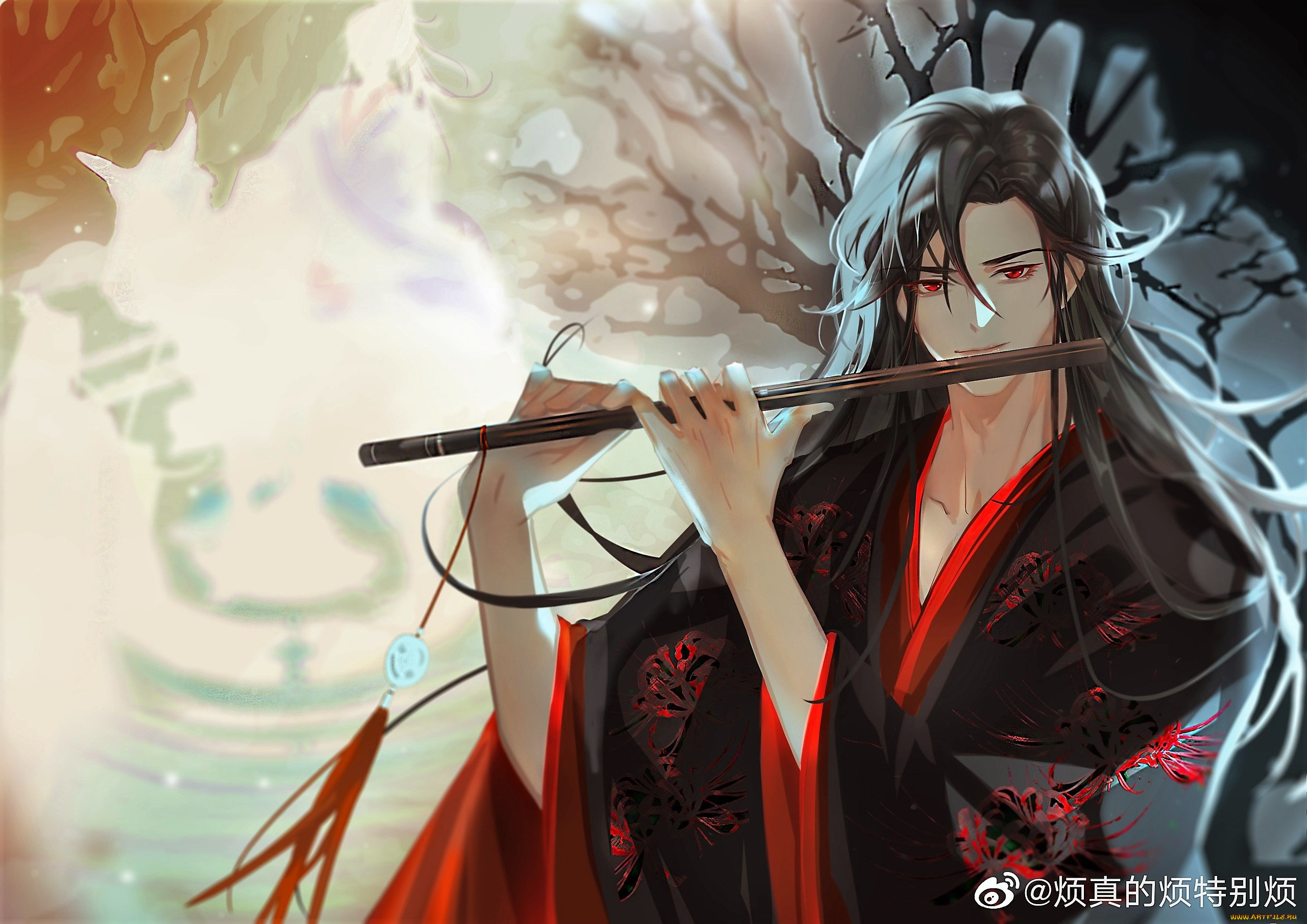 аниме, mo, dao, zu, shi, вэй, усянь, флейта