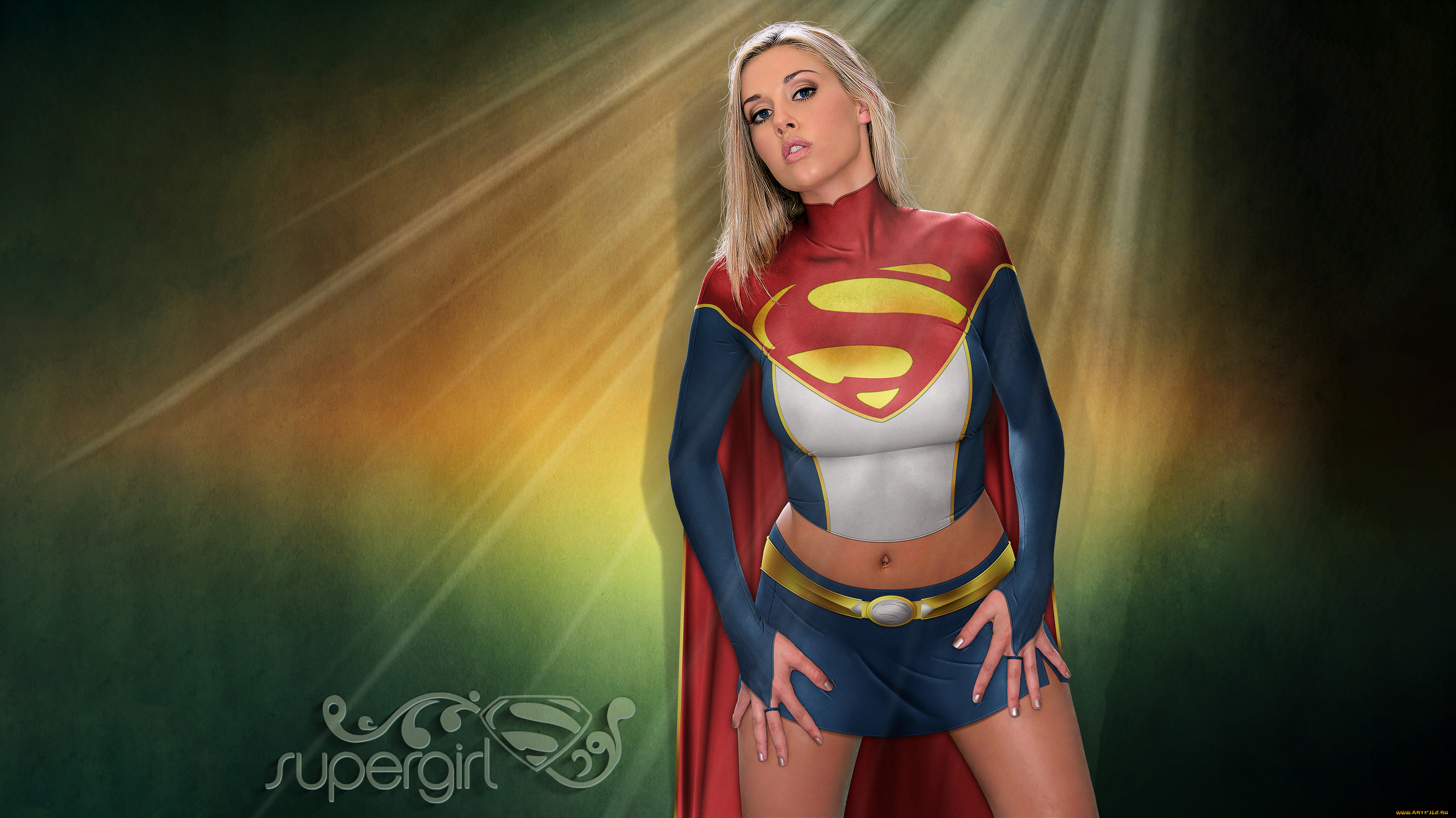 девушки, -, креатив, , косплей, supergirl