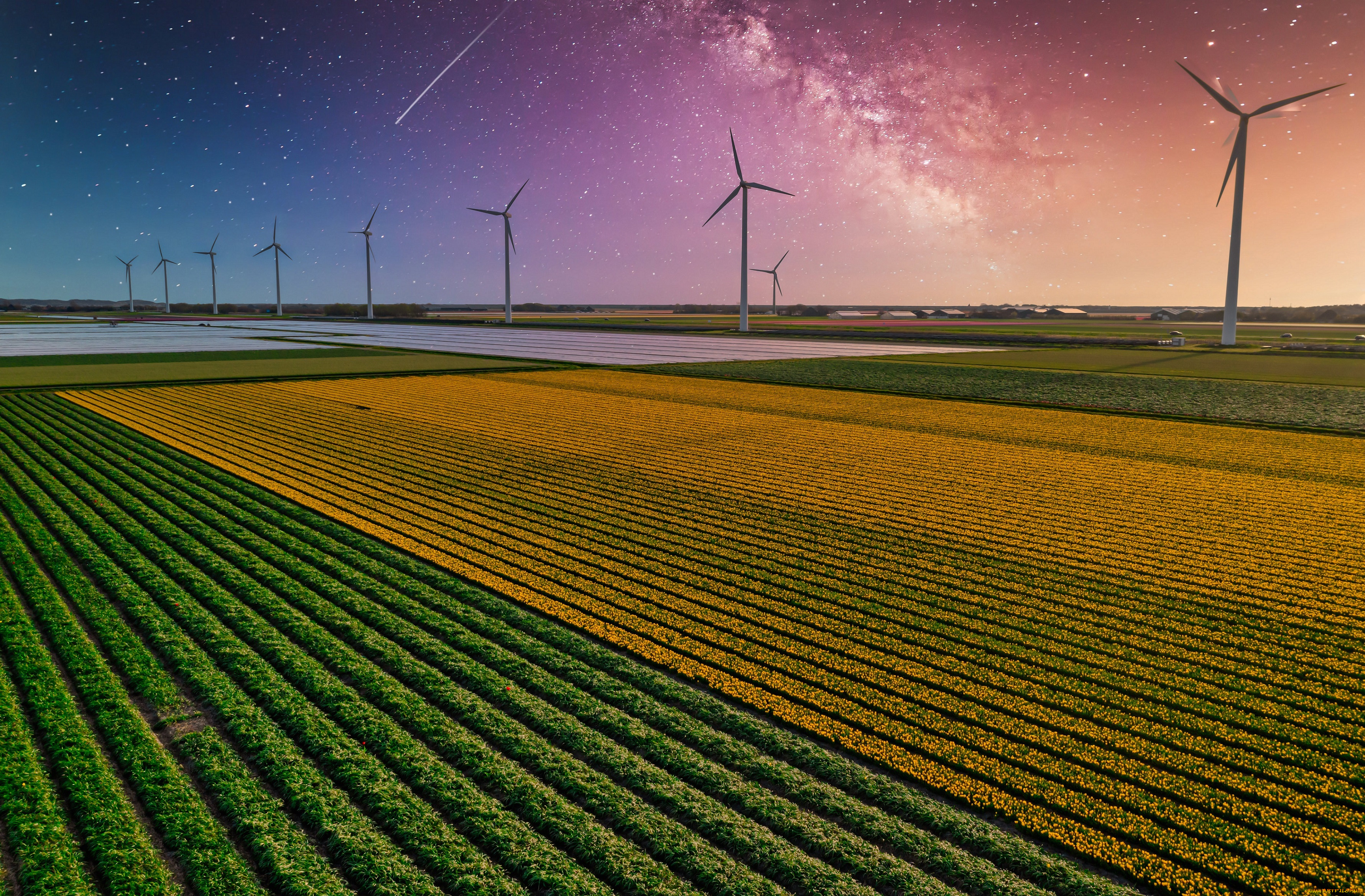 разное, ветрогенераторы, поле