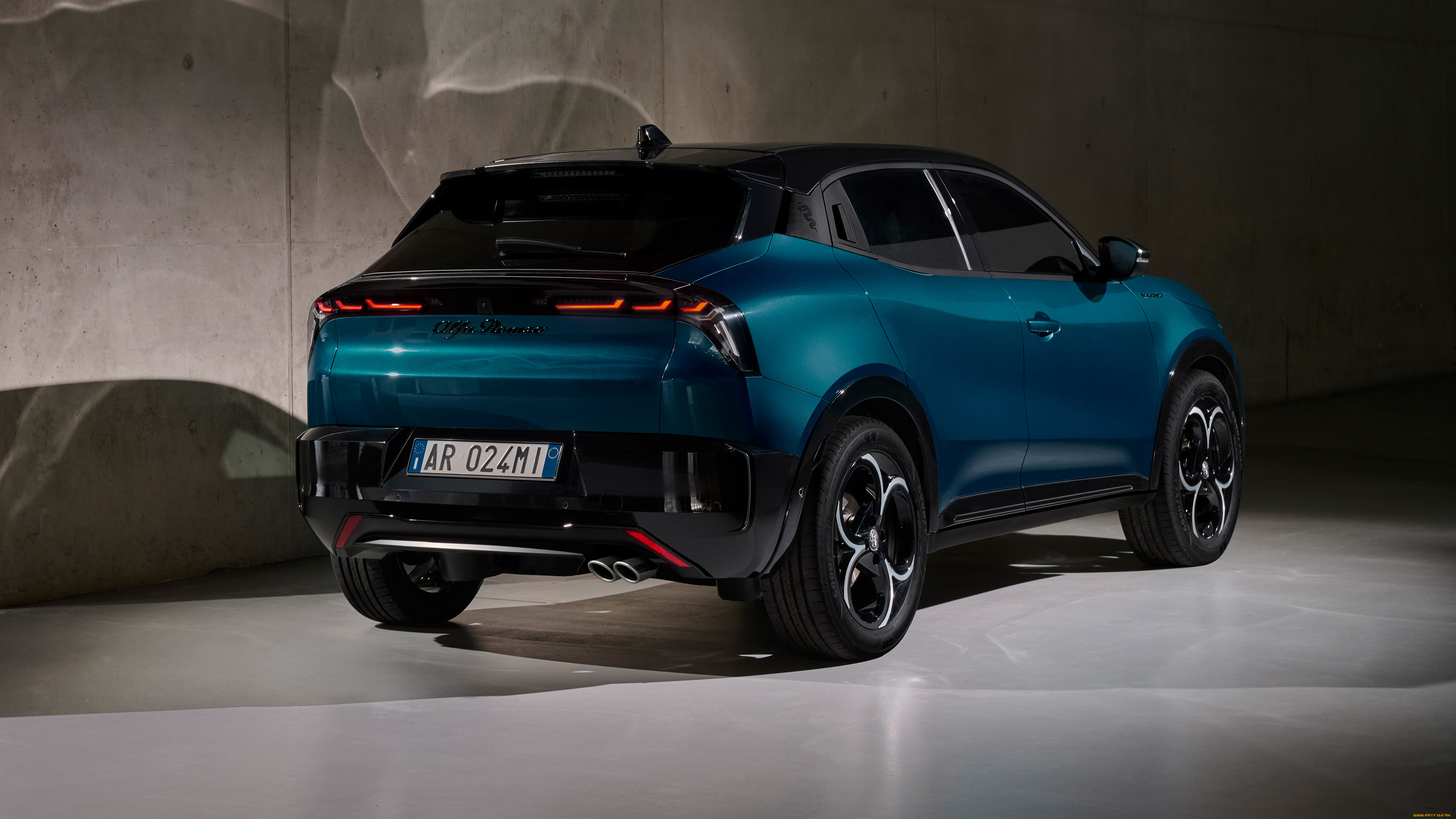 alfa, romeo, milano, ibrida, 2024, автомобили, alfa, romeo, альфа, ромео, милано, ибрида, 2024, года, выпуска, вид, сзади, кроссовер