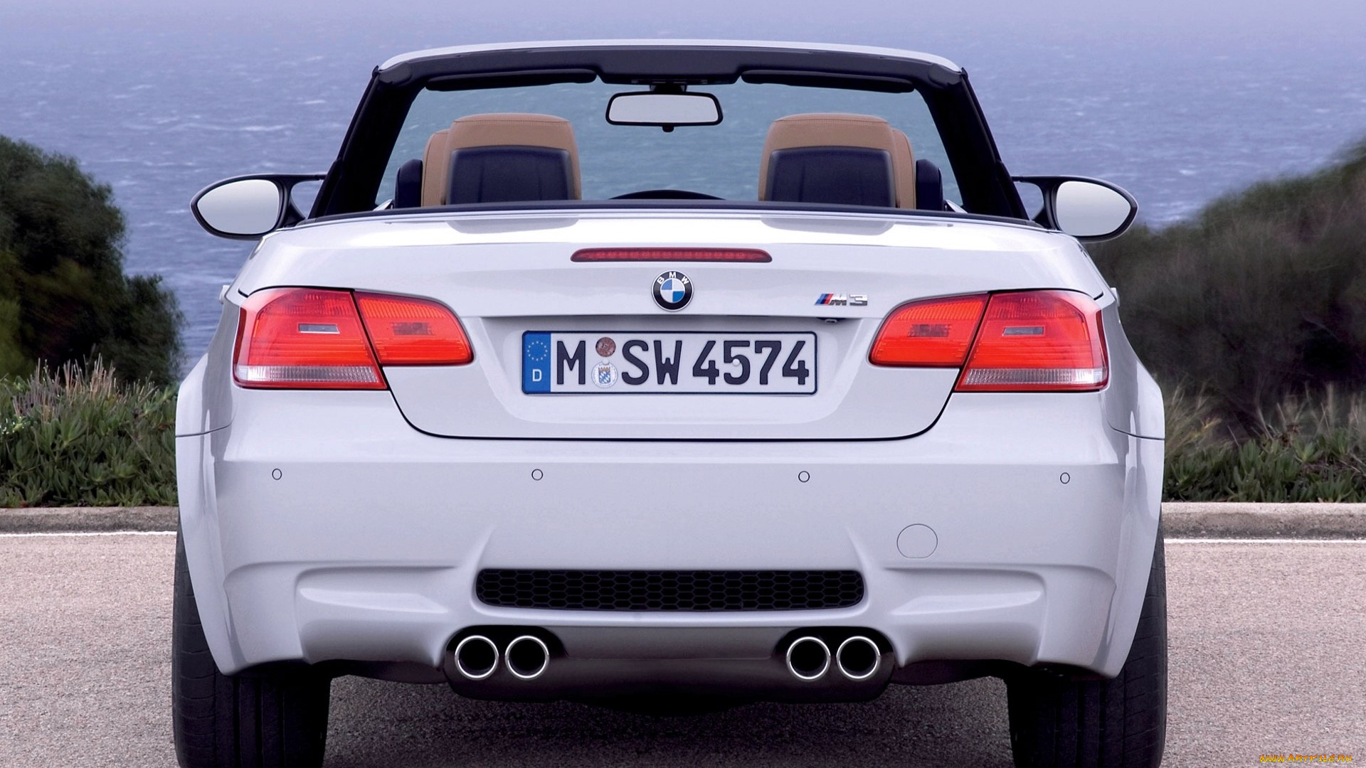 bmw, m3, автомобили, bmw, белый, парковка, море, склон