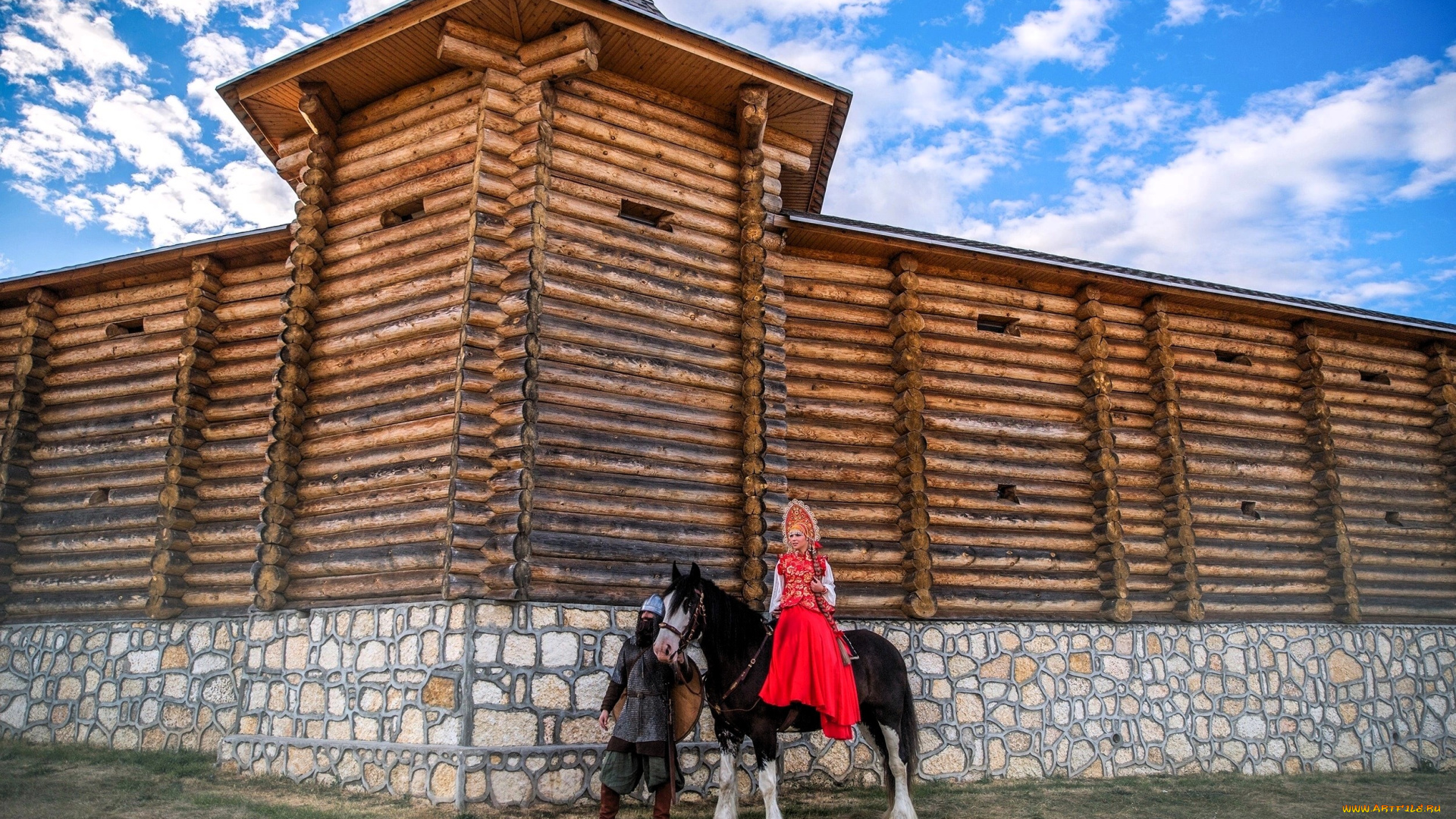 девушки, анна, шаховская, царевна, богатырь, крепость, образы, косплей, наряды, лошадь