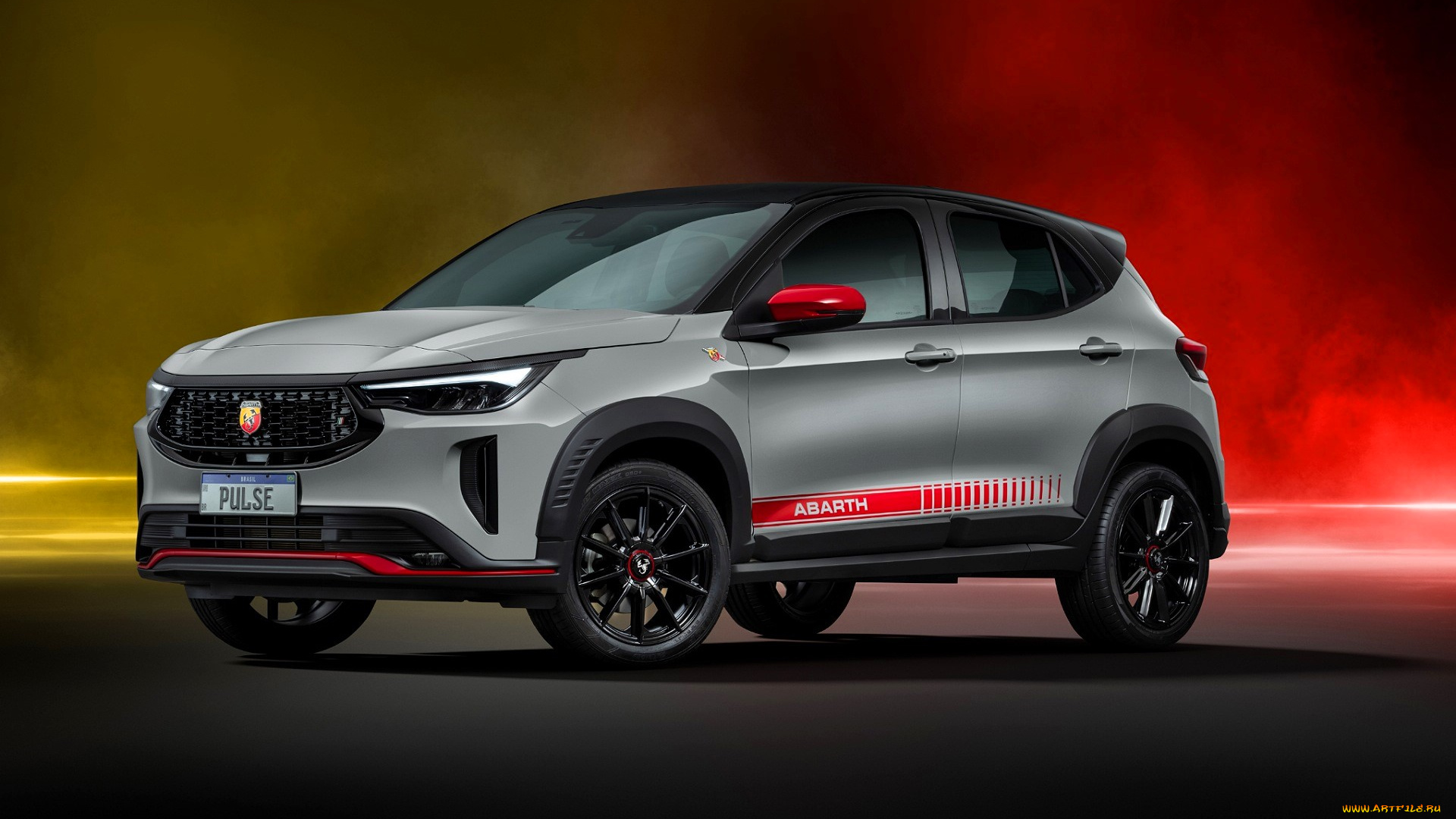 fiat, pulse, abarth, автомобили, fiat, серый, дым