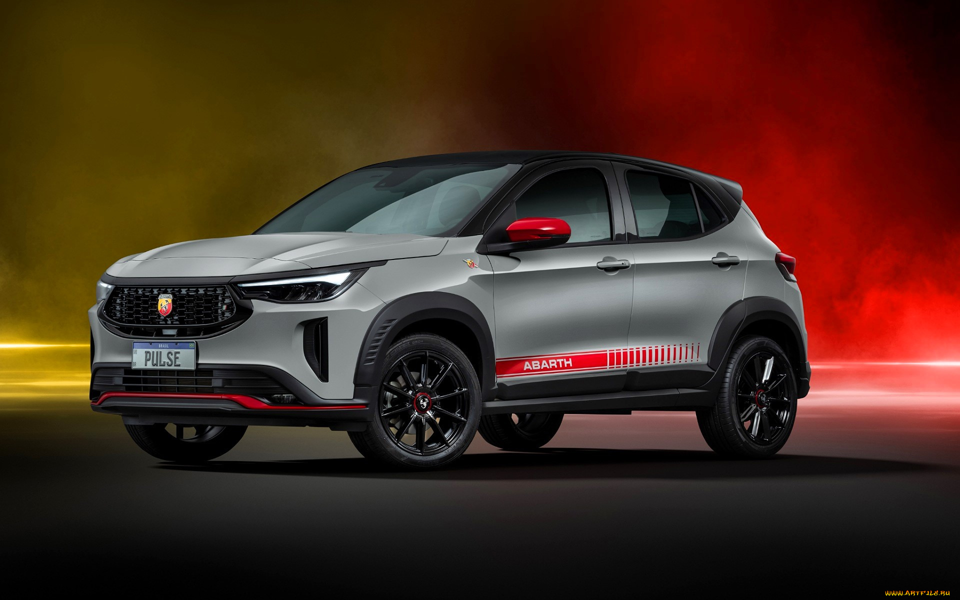 fiat, pulse, abarth, автомобили, fiat, серый, дым