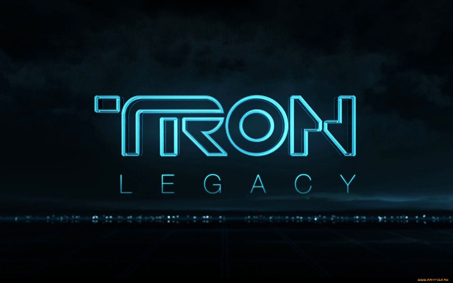 кино, фильмы, tron, legacy, название, надпись, неон, огни
