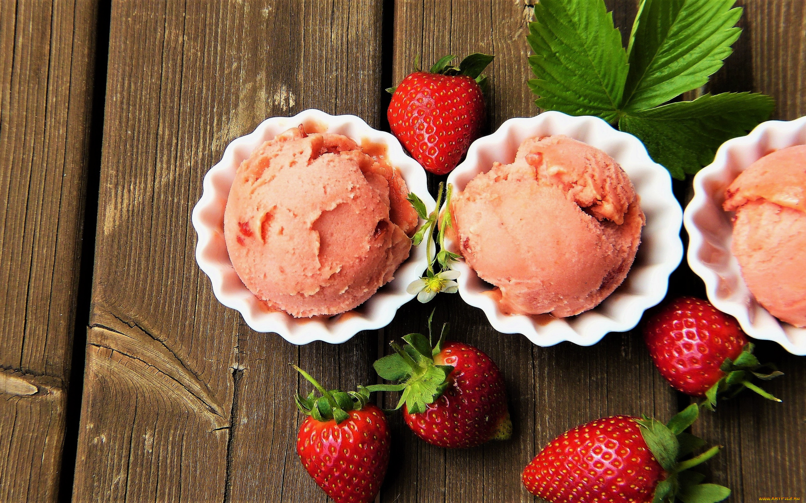 еда, мороженое, , десерты, ягоды, клубничное, клубника