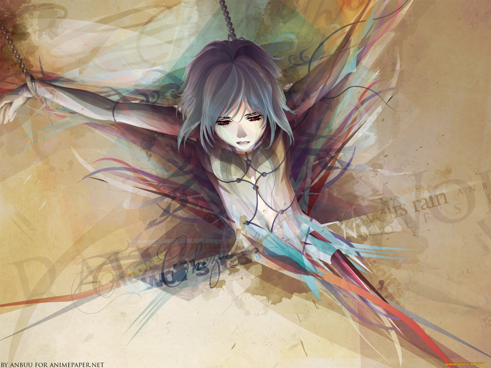 аниме, wolf`s, rain