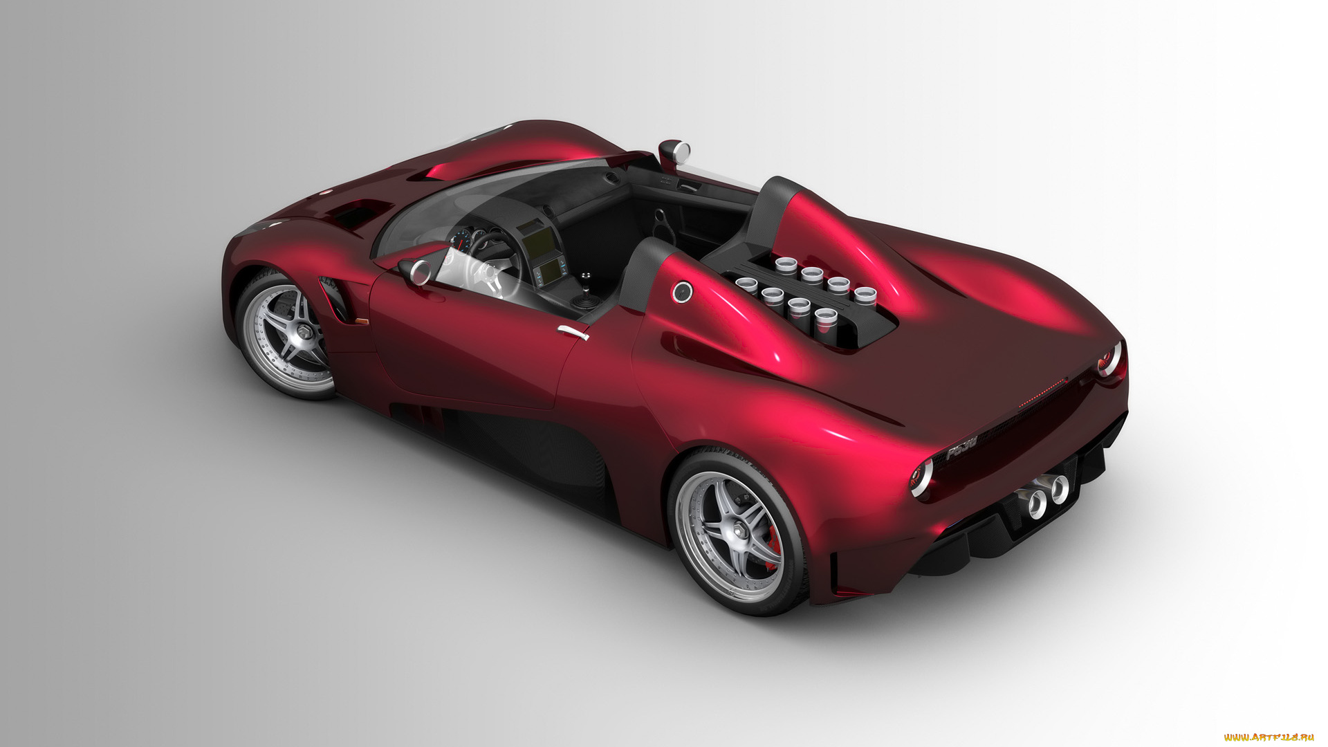 2008, scuderia, bizzarrini, livorno, p538, barchetta, автомобили, 3д