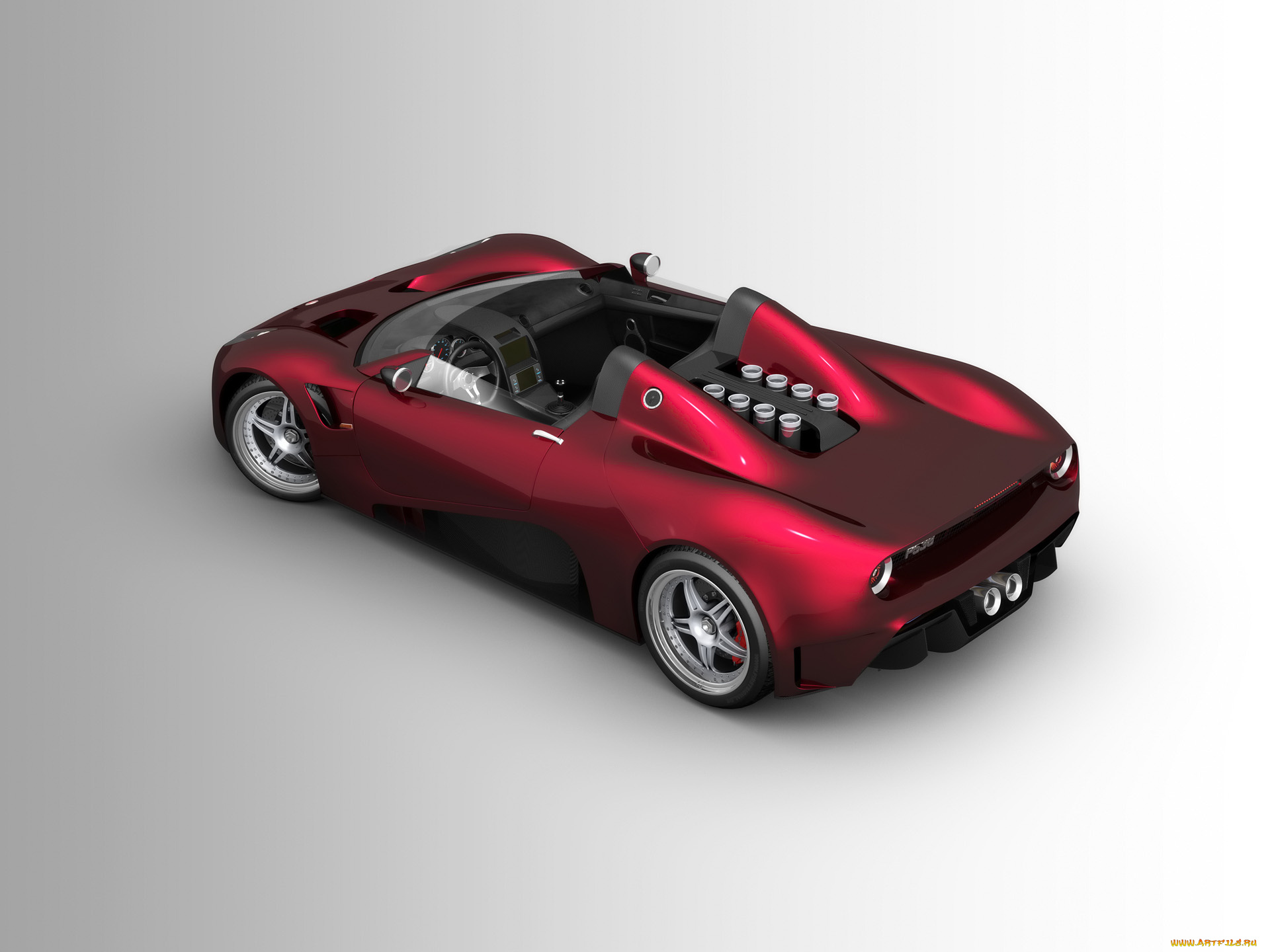 2008, scuderia, bizzarrini, livorno, p538, barchetta, автомобили, 3д