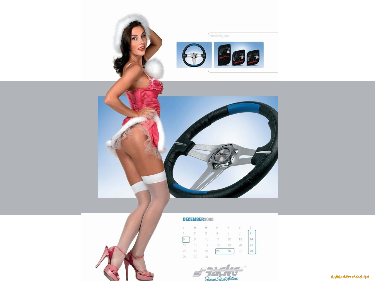 календари, девушки