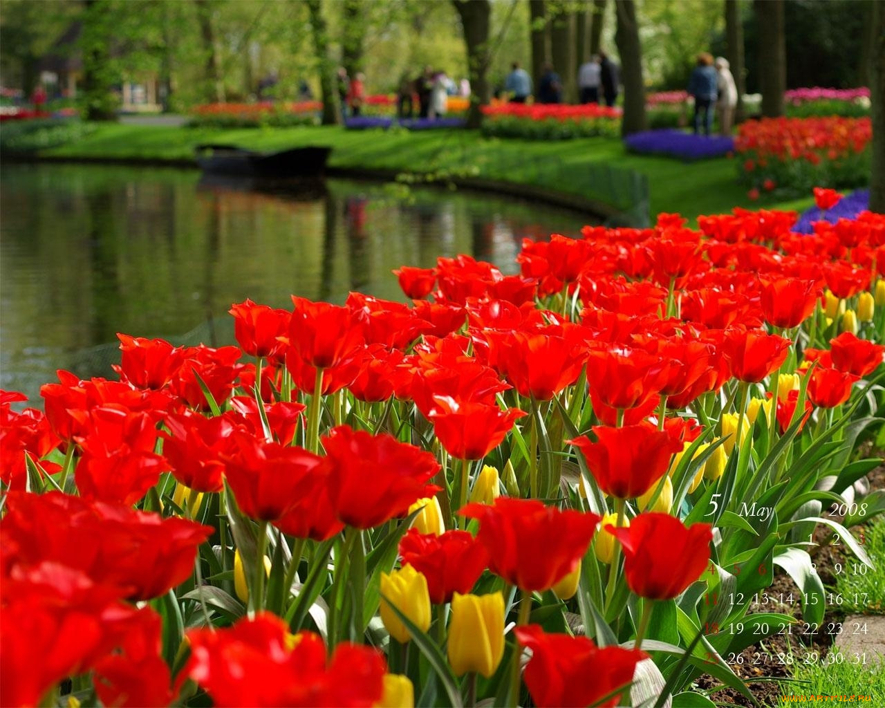 календари, цветы