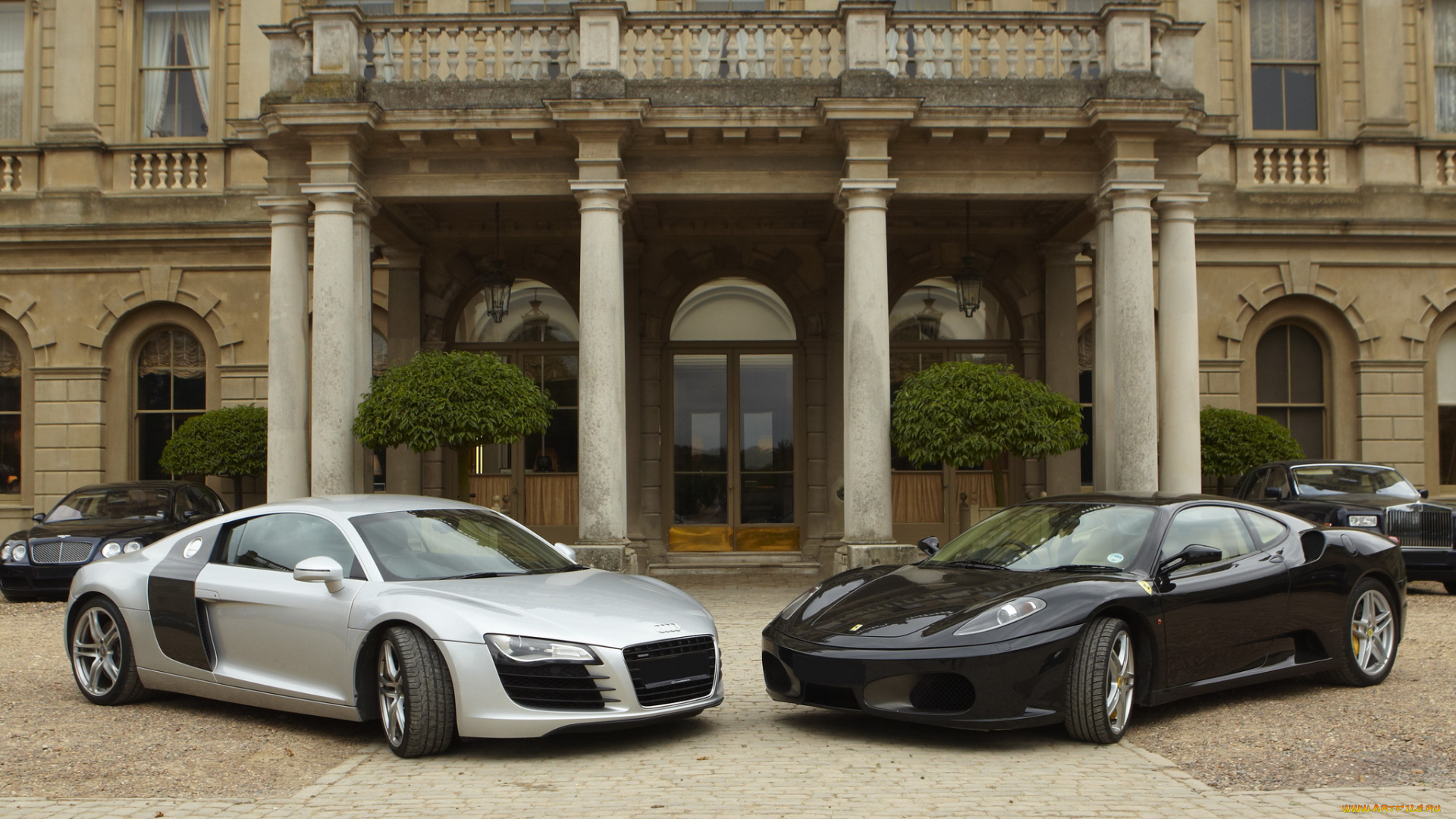 автомобили, разные, вместе