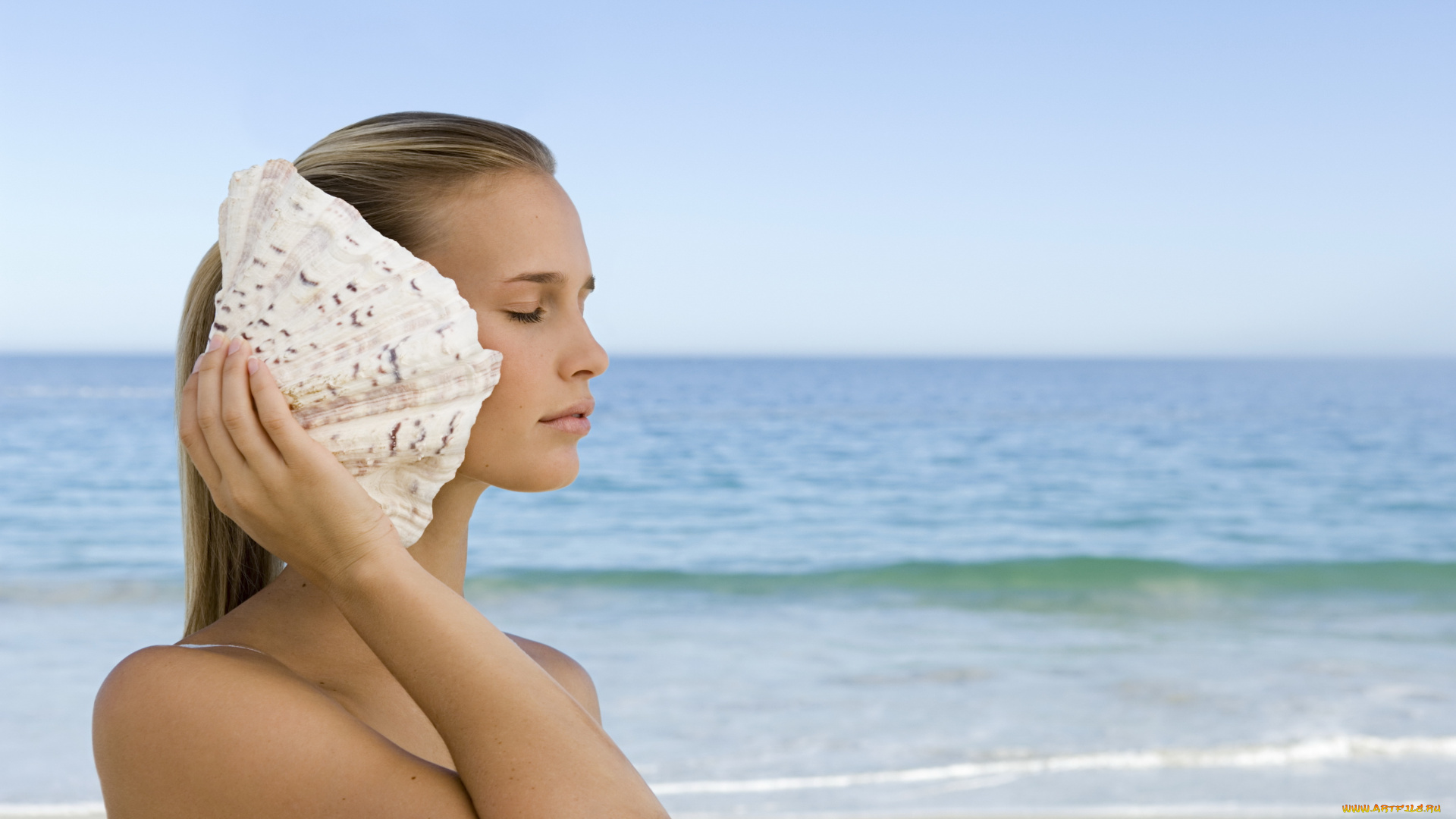 -Unsort, Блондинки, девушки, unsort, блондинки, океан, ракушка