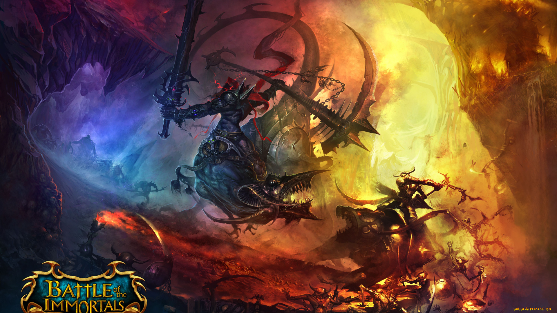 battle, of, the, immortals, видео, игры, чудовища