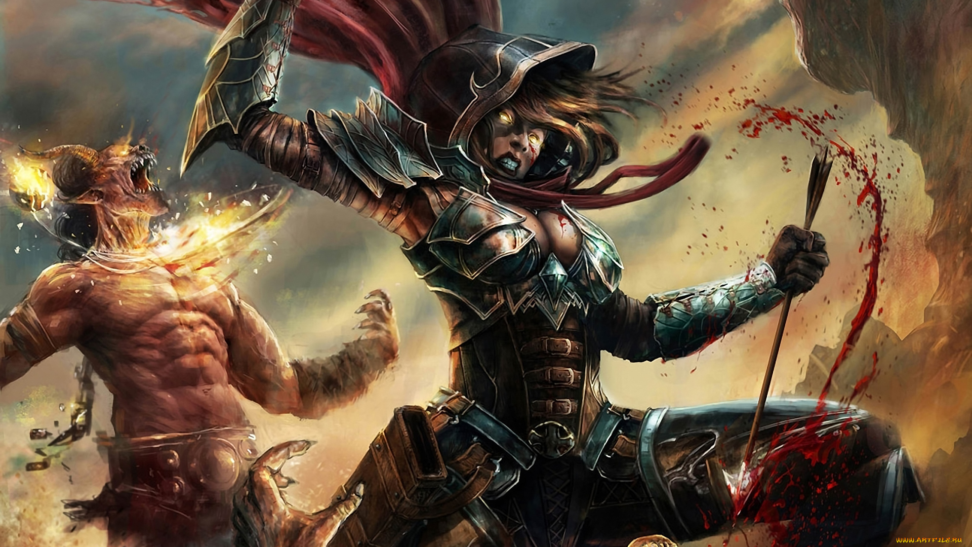 diablo, iii, видео, игры, demon, hunter