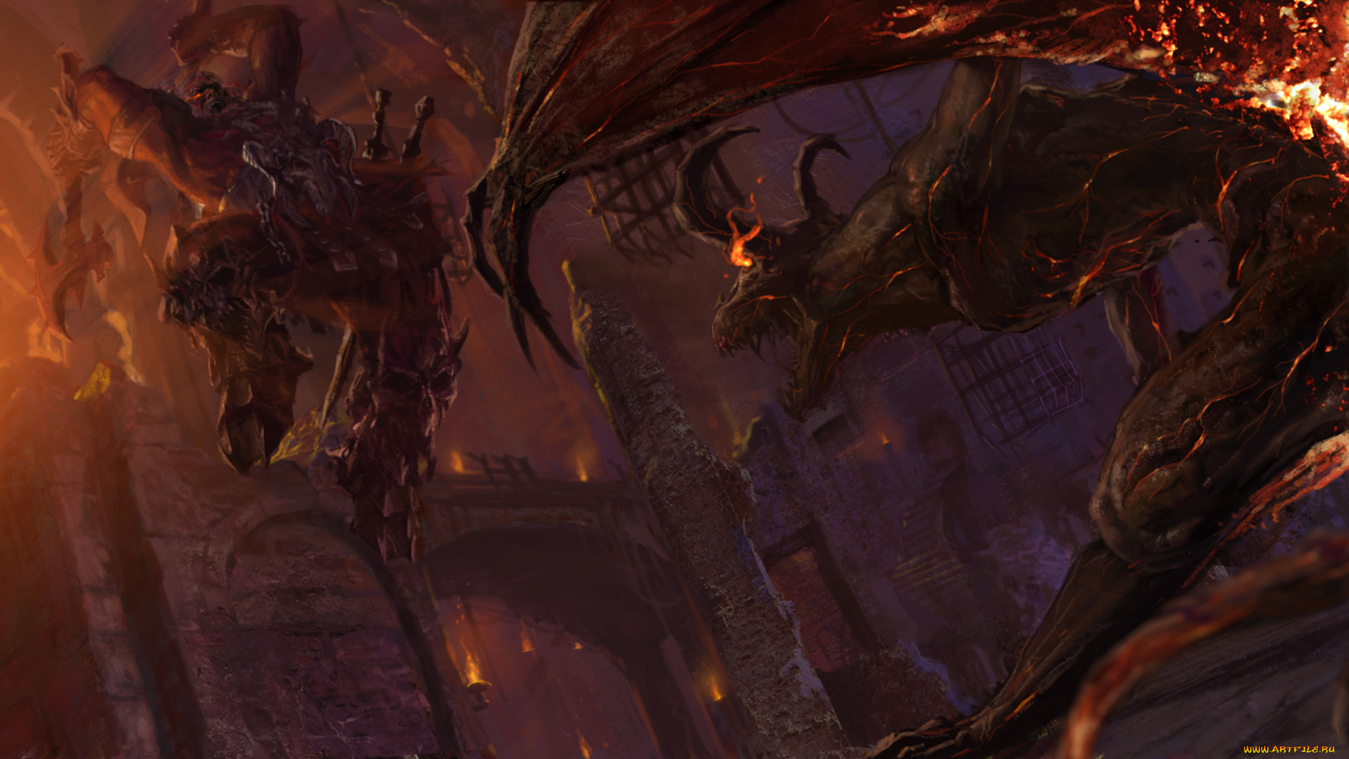 diablo, ІІІ, видео, игры, iii, barbarian, демон, варвар