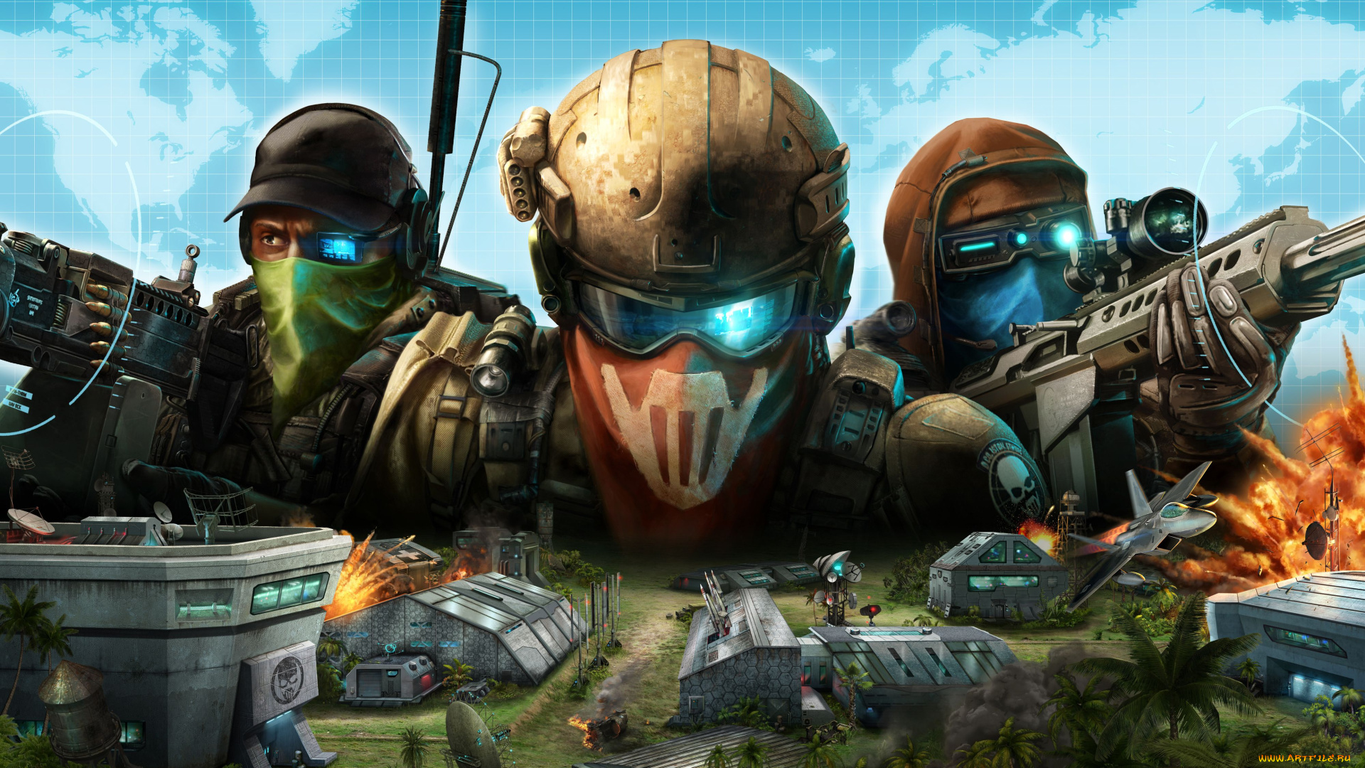 ghost, recon, commander, видео, игры, солдаты, военная, база