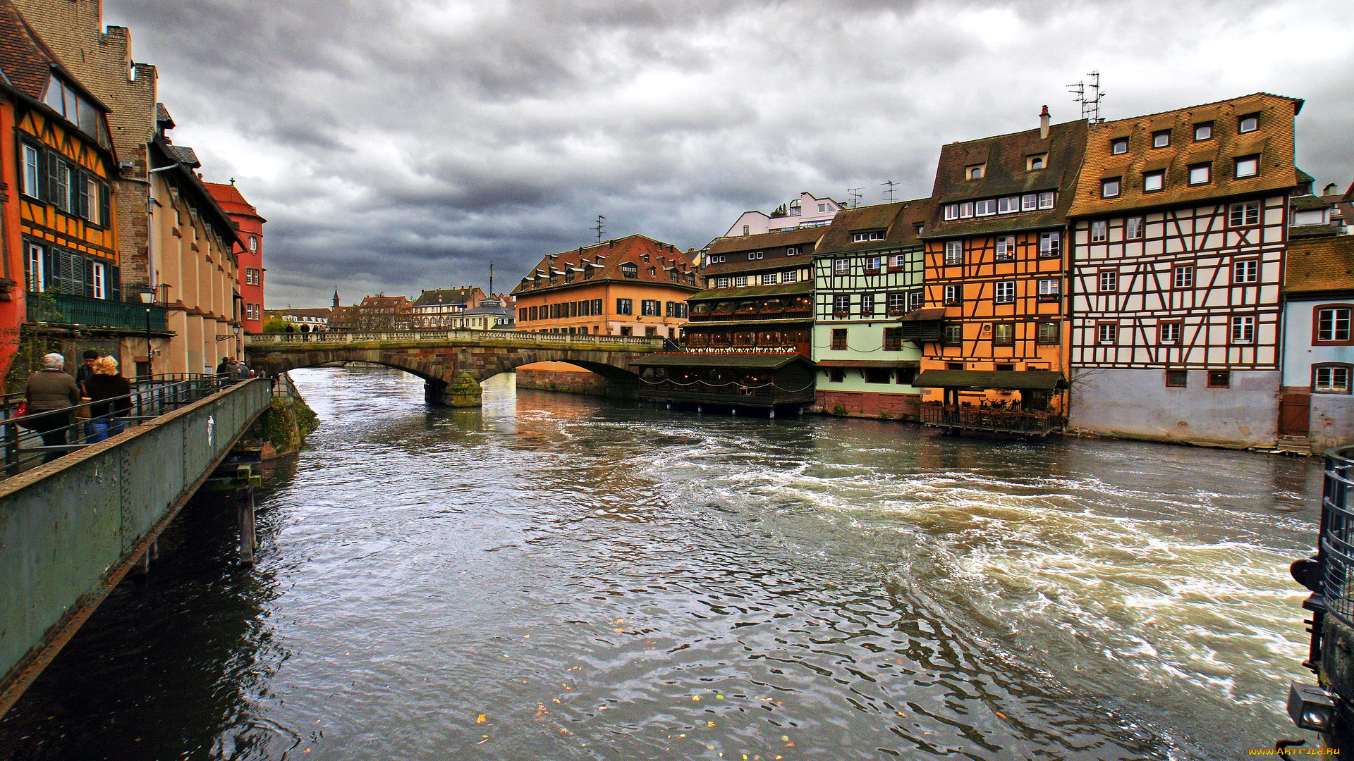 города, страсбург, франция, эльзас