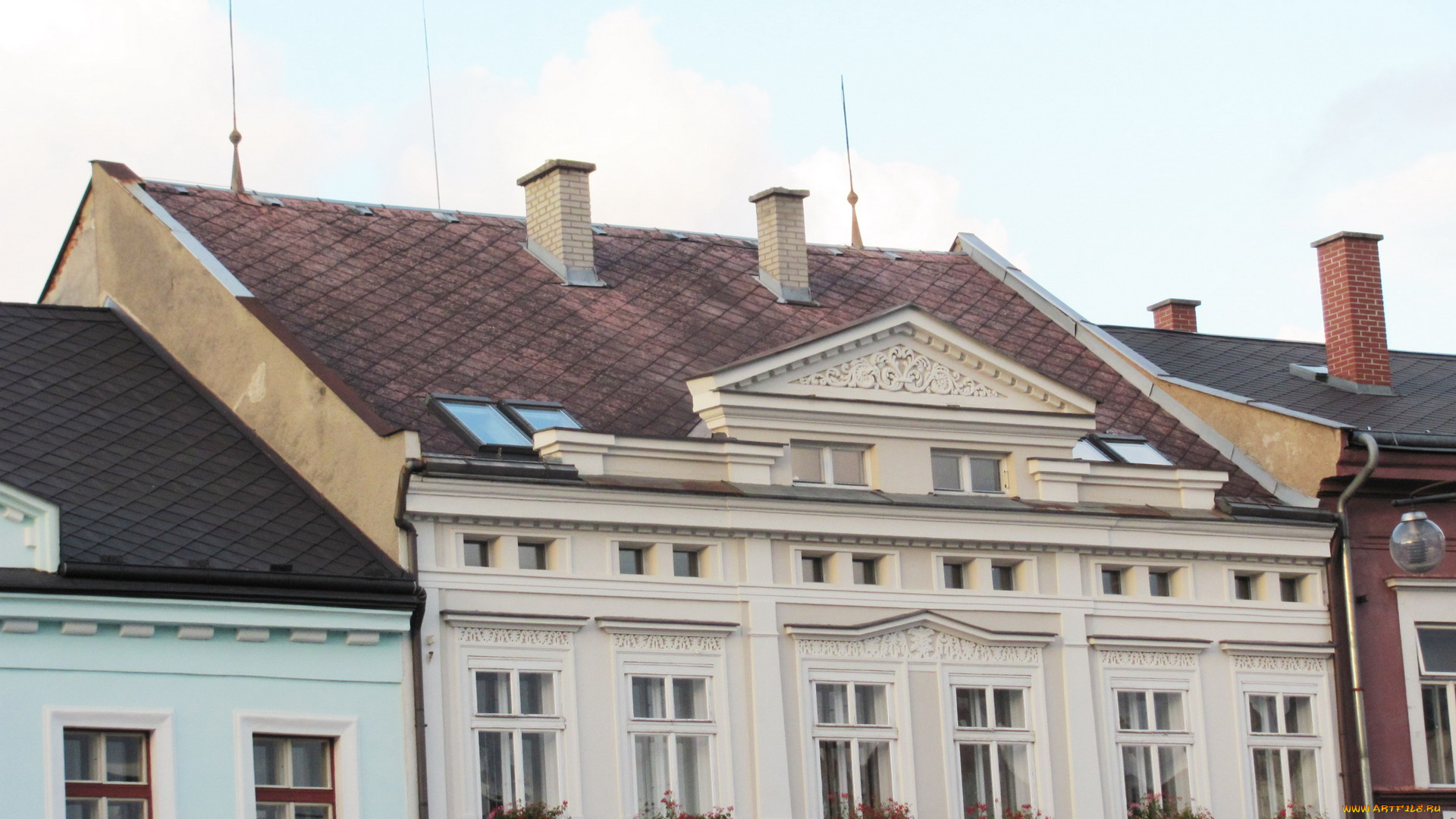 города, здания, дома, здание, герань