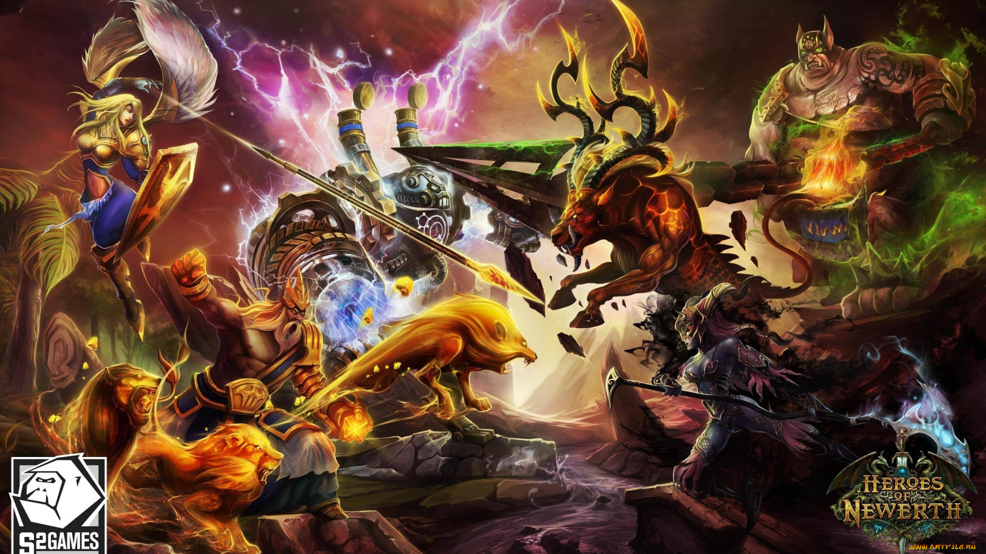 heroes, of, newerth, видео, игры, персонажи