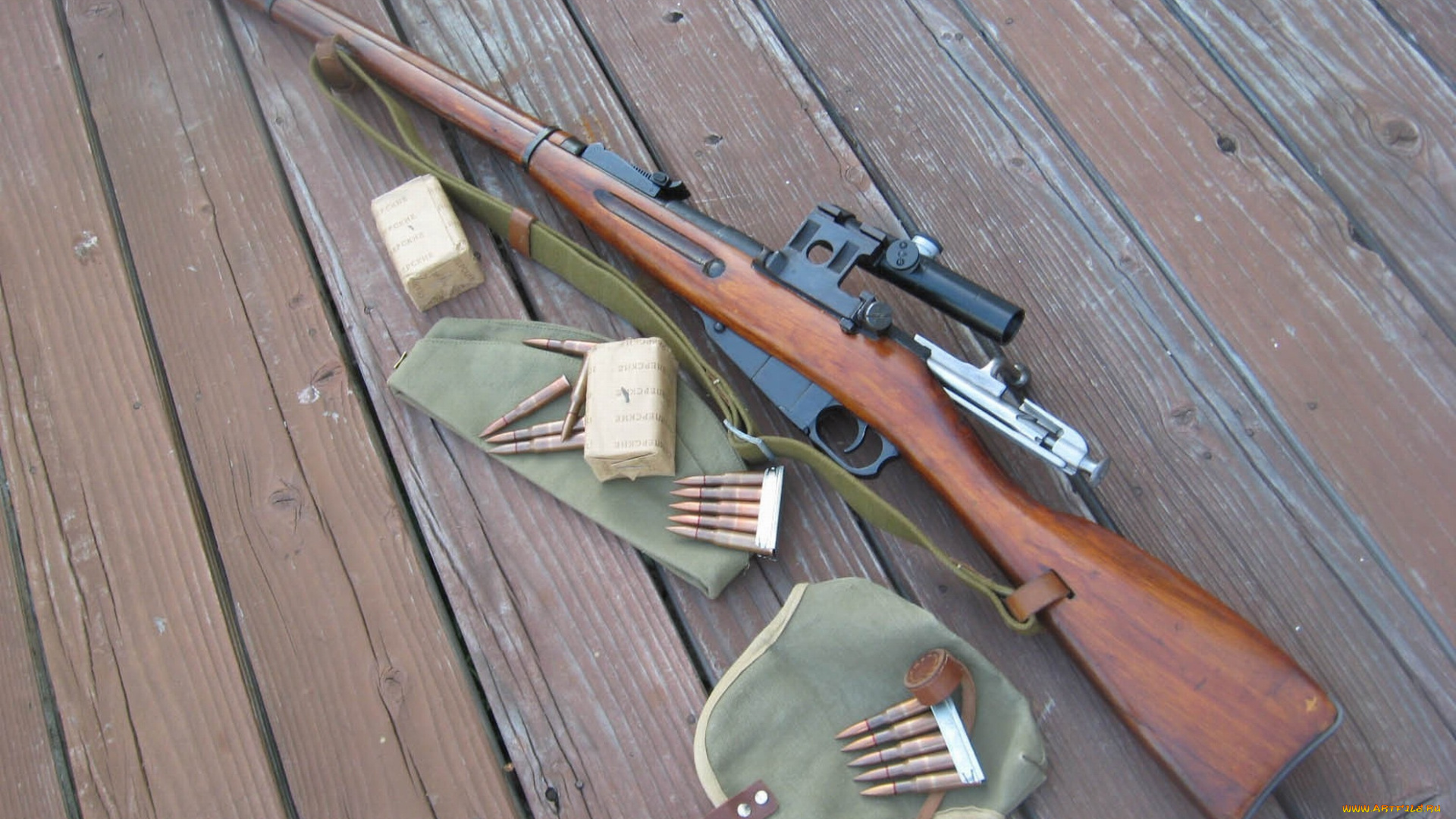 оружие, винтовки, прицеломприцелы, патроны, упаковки, снайперский, вариант, трехлинейка, винтовка, мосина, прицел, чехлы, сумки, доски