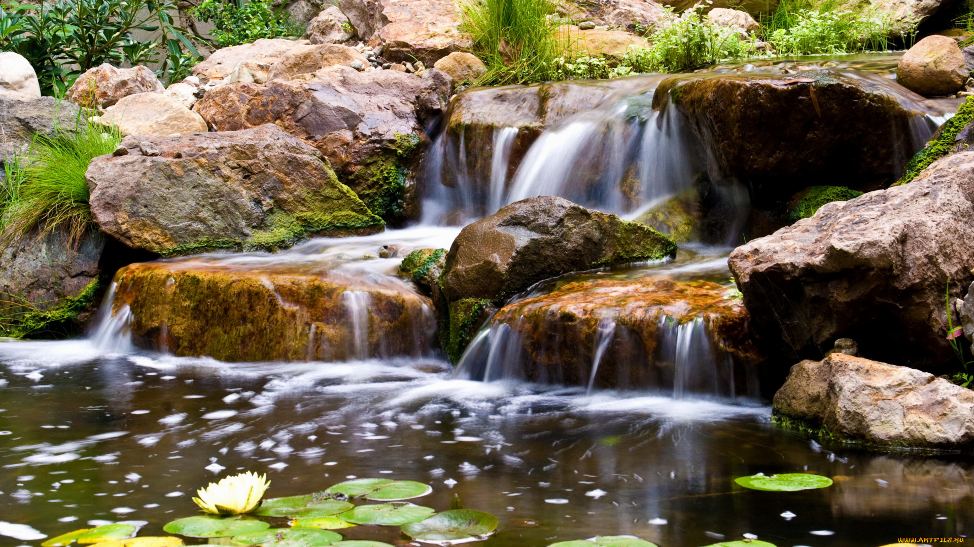 природа, реки, озера, вода, камни