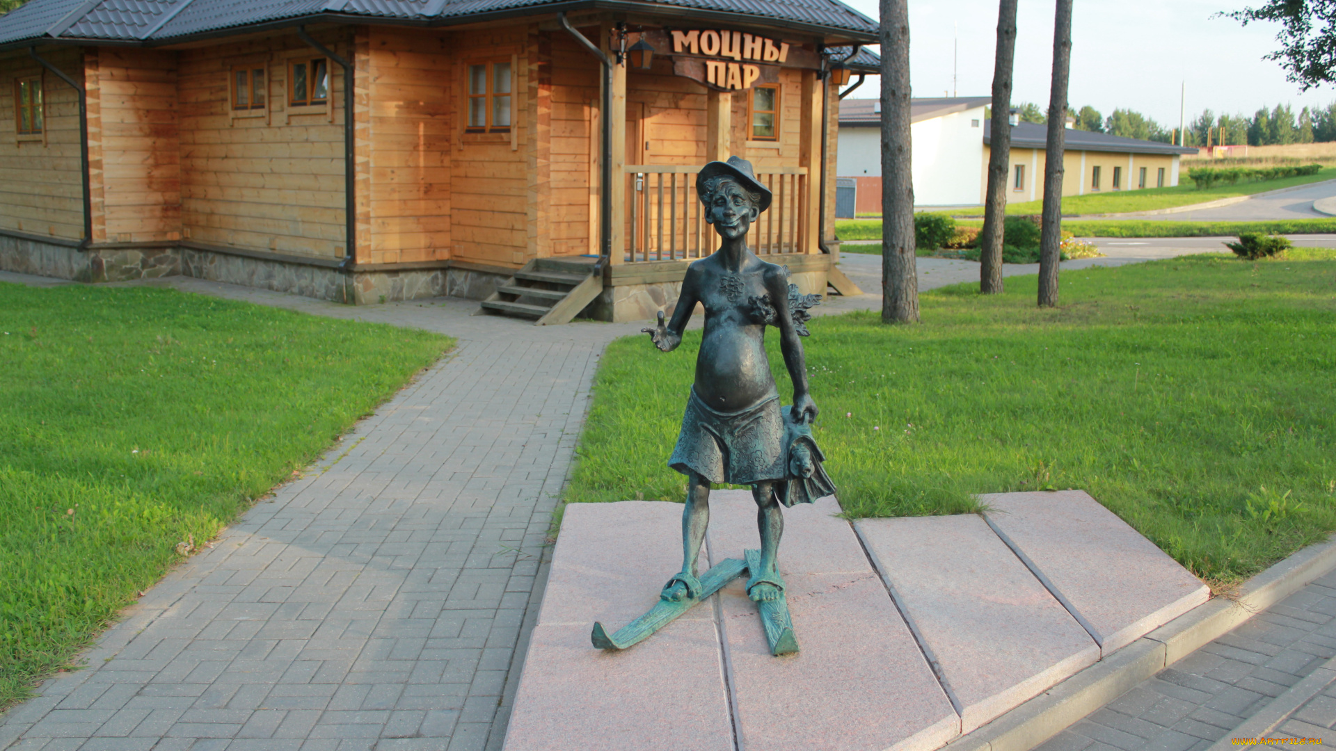 разное, рельефы, статуи, музейные, экспонаты, скульптура, баня, портфель, лыжи, веник