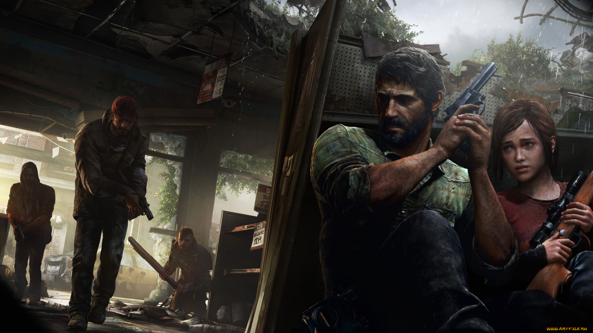 the, last, of, us, видео, игры, ellie, joel