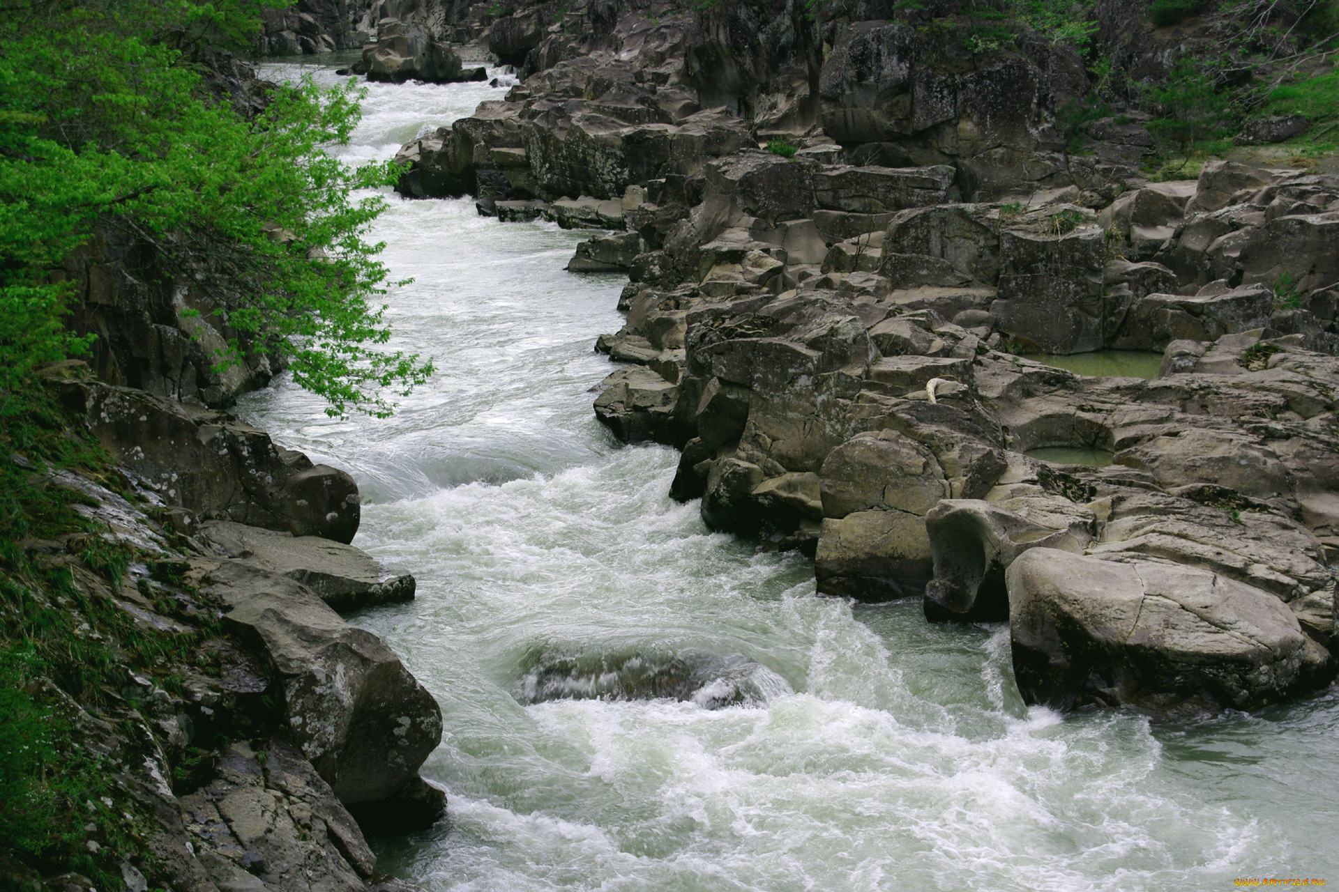 природа, реки, озера, вода, камни