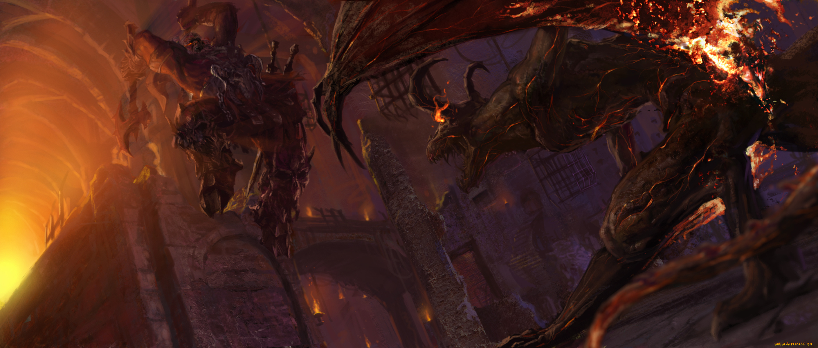 diablo, ІІІ, видео, игры, iii, barbarian, демон, варвар