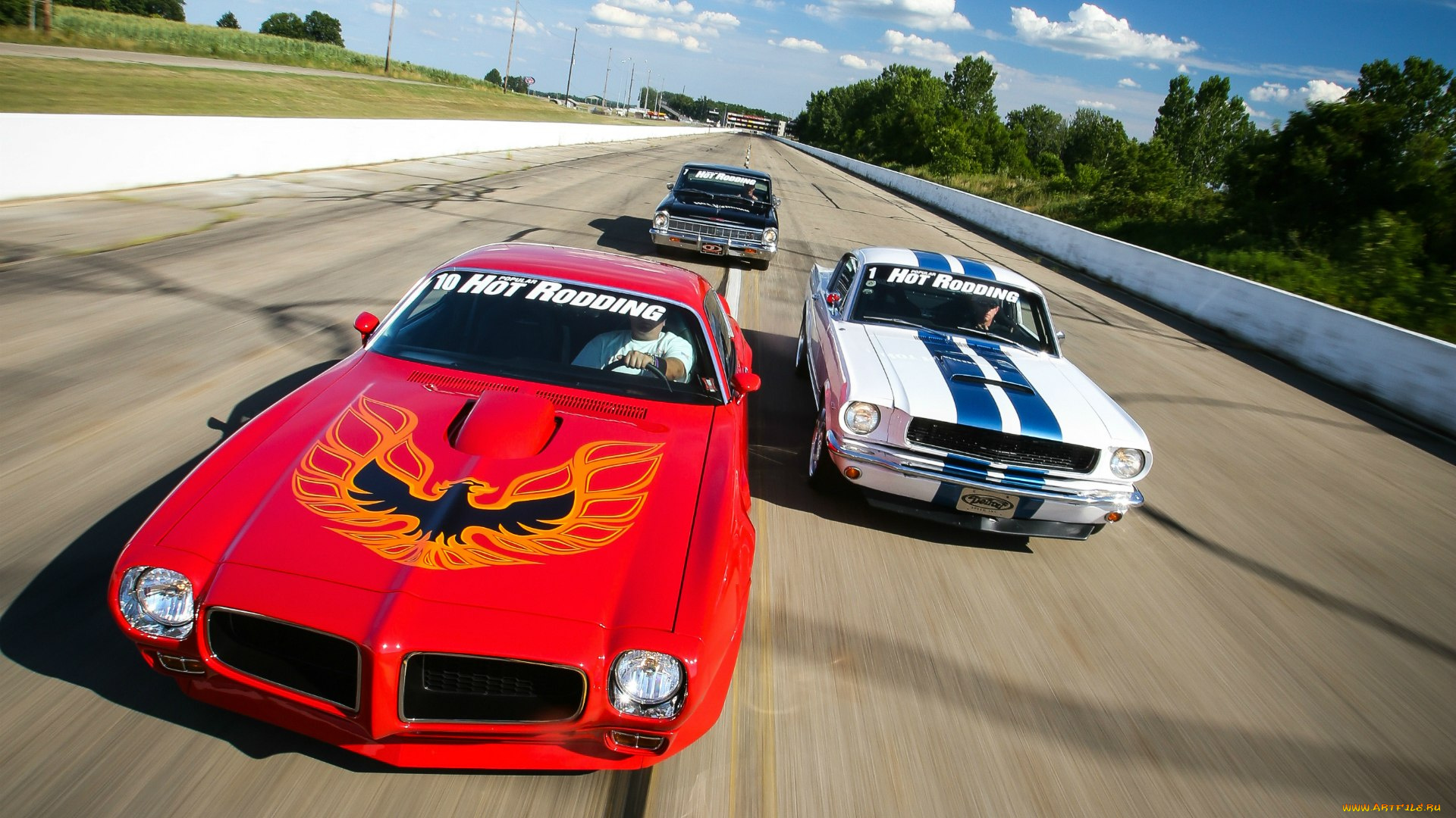 автомобили, разные, вместе, shelby, gt350, chevrolet, nova, mustang, ford, trans, am, firebird, pontiac