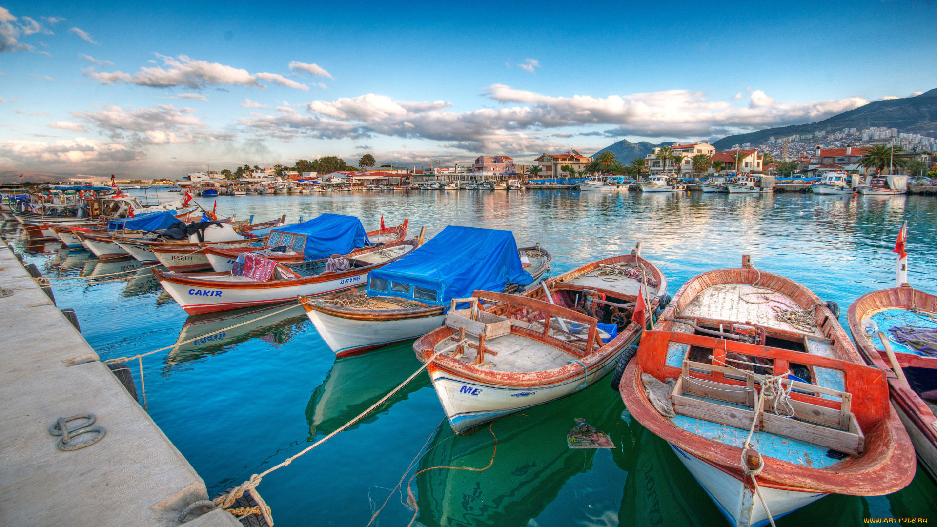 корабли, лодки, шлюпки, пейзаж, причал