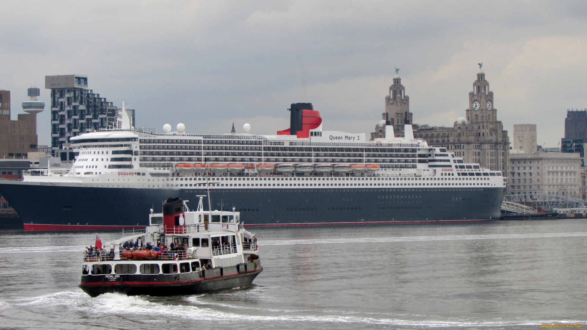 queen, mary, корабли, разные, вместе, 2