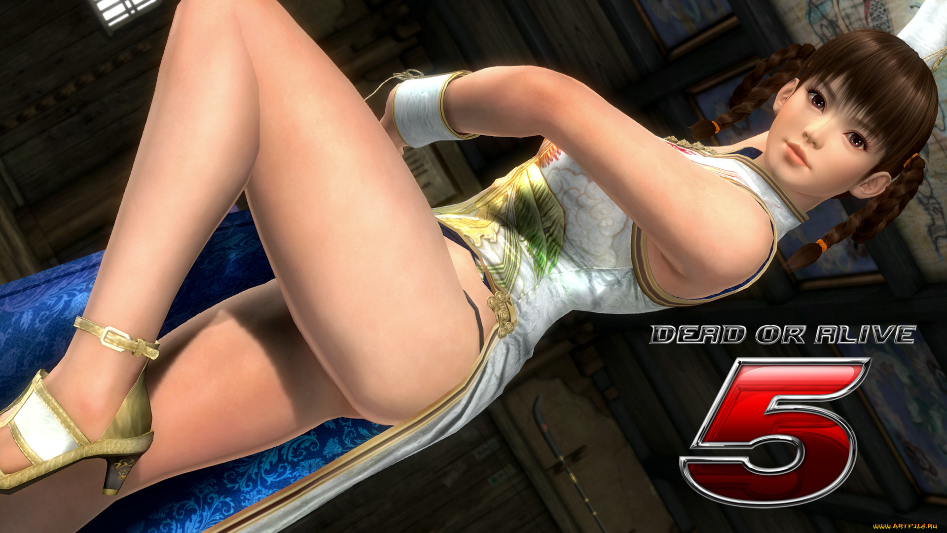 dead, or, alive, 5, видео, игры, взгляд, девушка