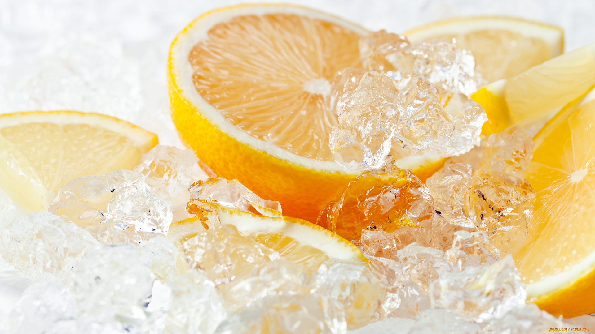 еда, цитрусы, цитрус, лимон, citrus, лед, апельсин, ice, orange, lemon