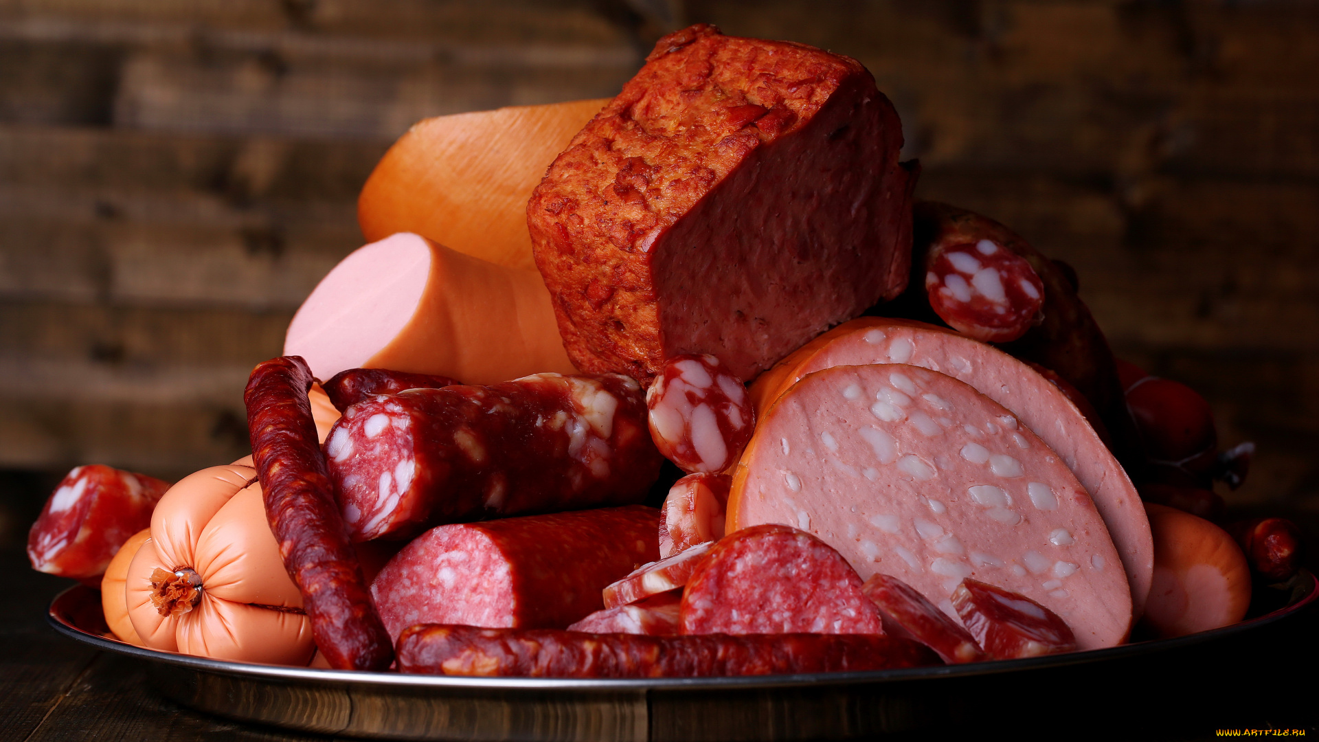 еда, колбасные, изделия, сардельки, копченная, салями, колбаса