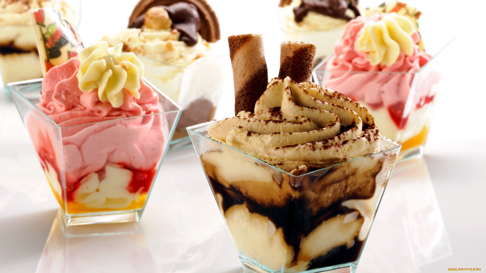 еда, мороженое, , десерты, креманки