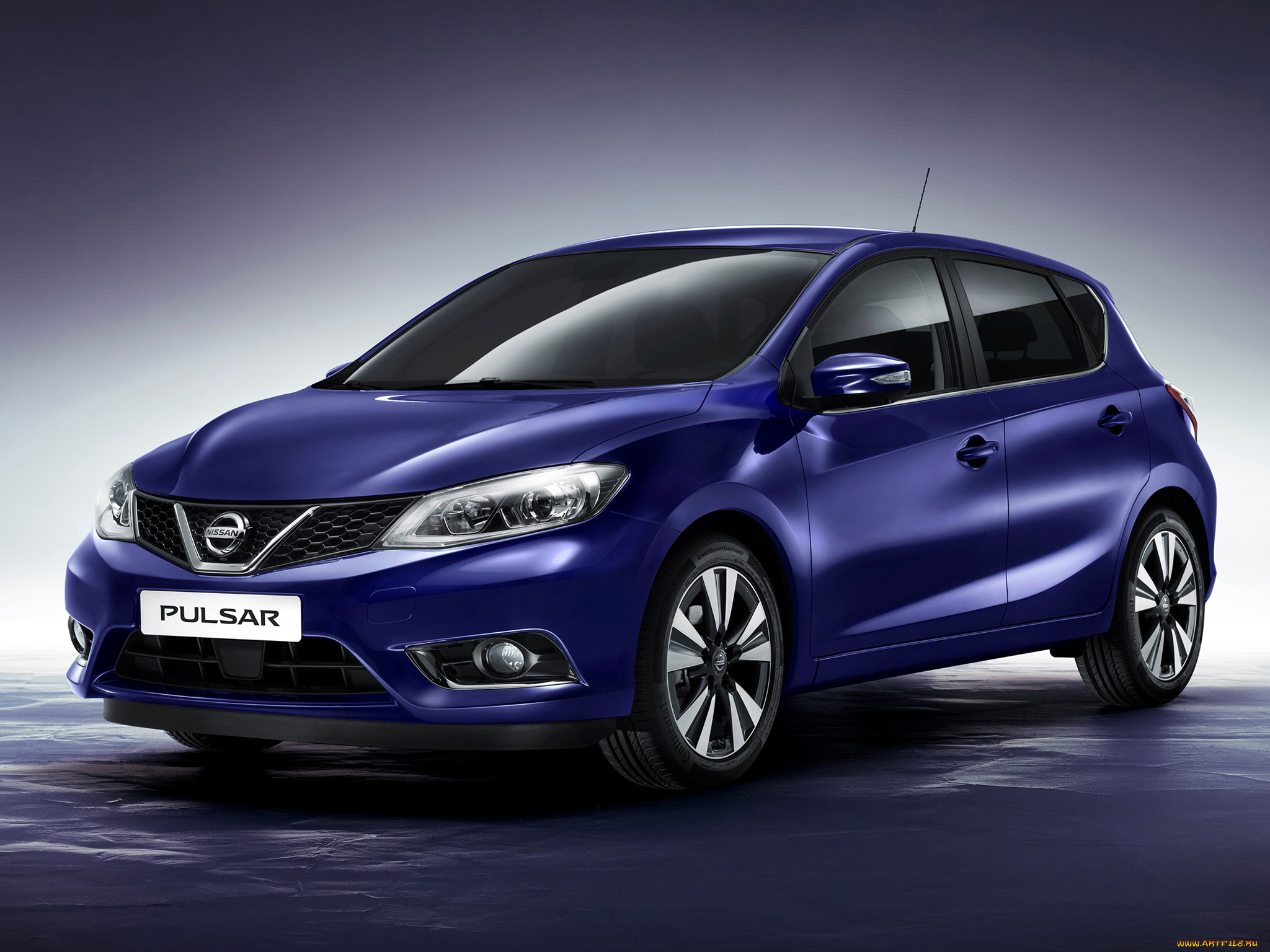 автомобили, nissan, datsun, 2014г, pulsar, синий