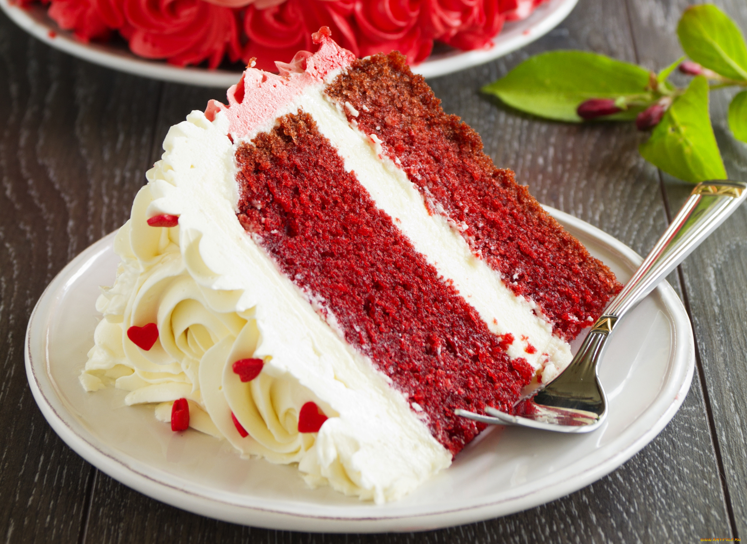 еда, торты, кусок, крем