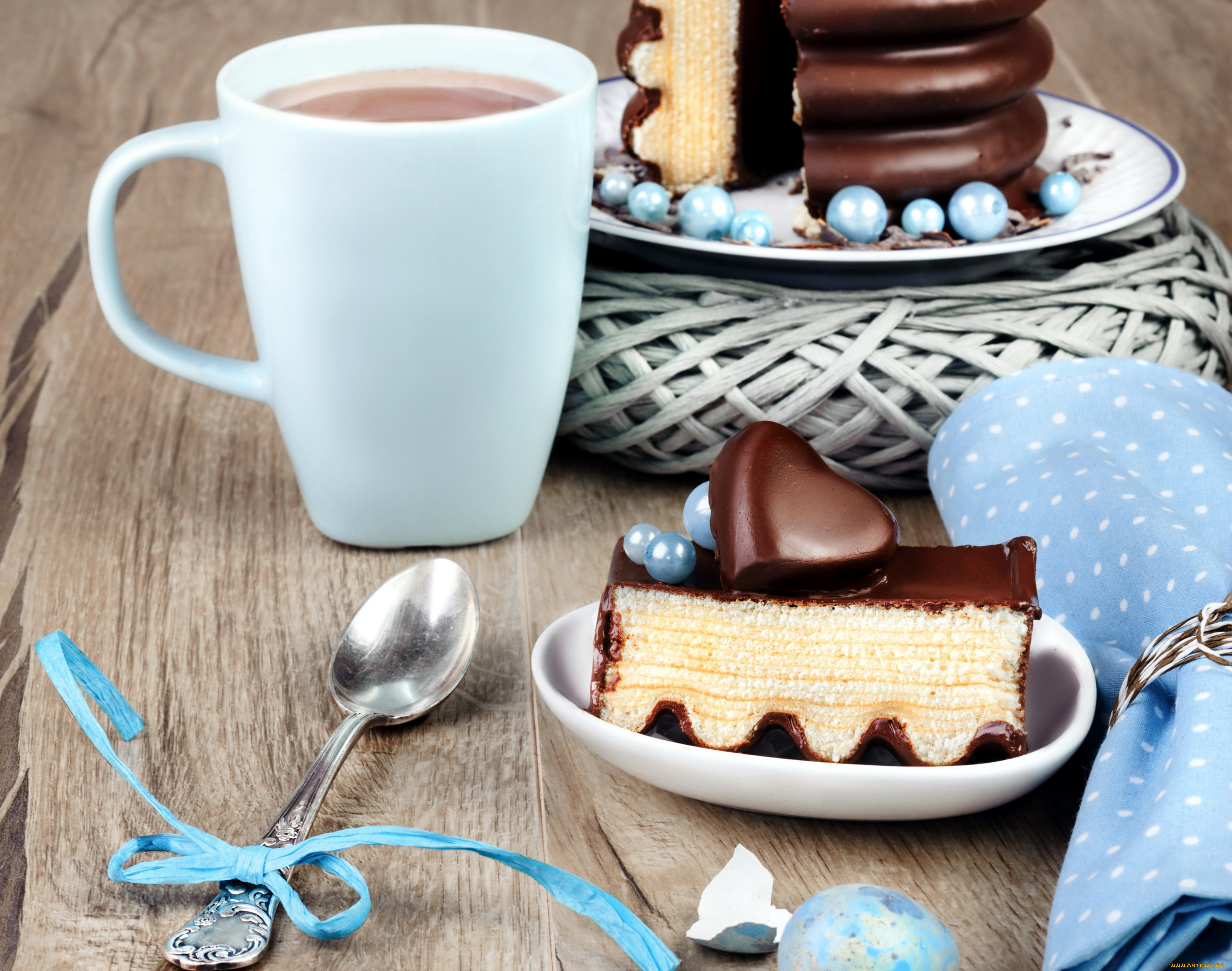 еда, торты, салфетка, ложка