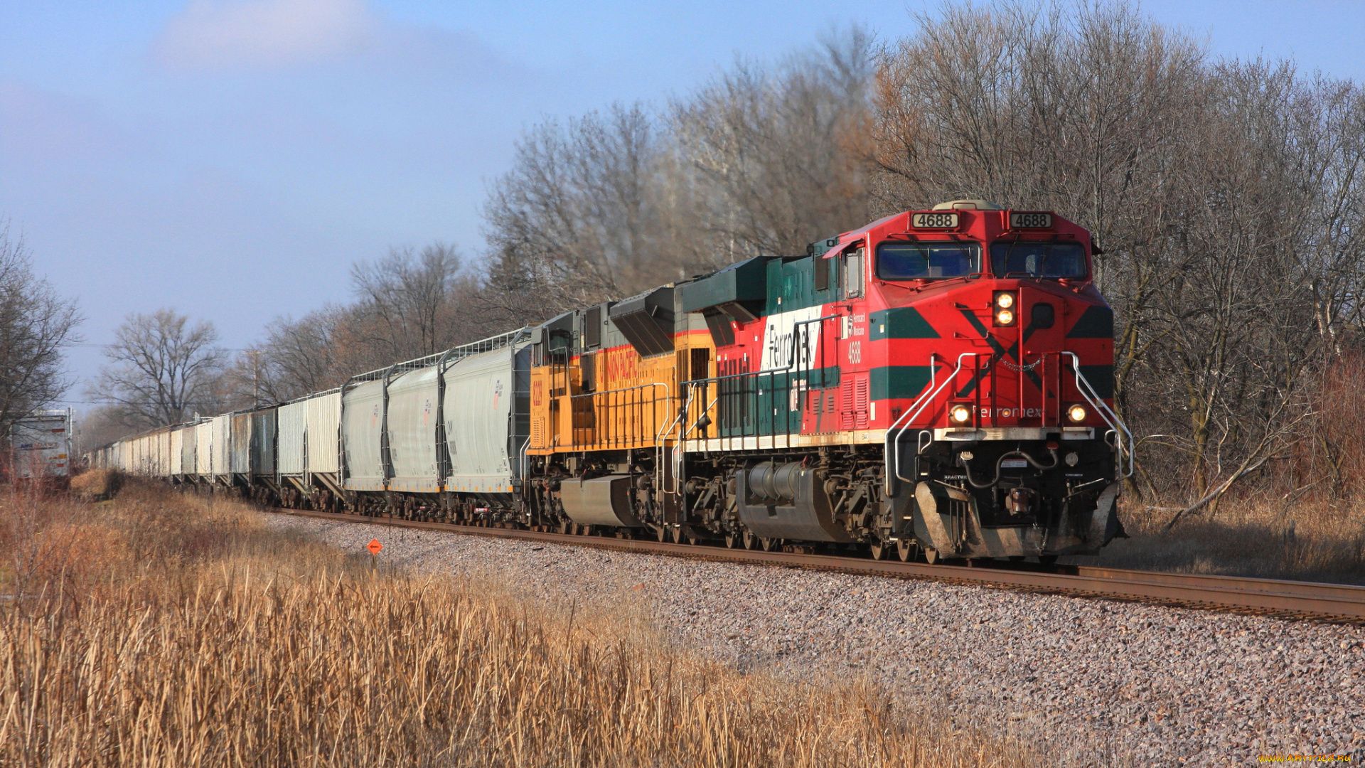 техника, поезда, железная, дорога, рельсы, локомотив, состав