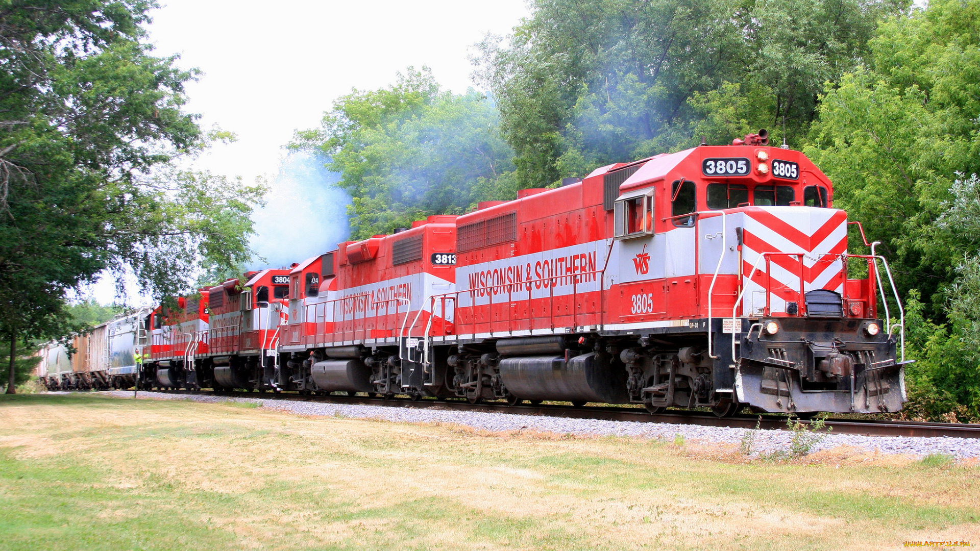 техника, поезда, железная, дорога, рельсы, локомотив, состав