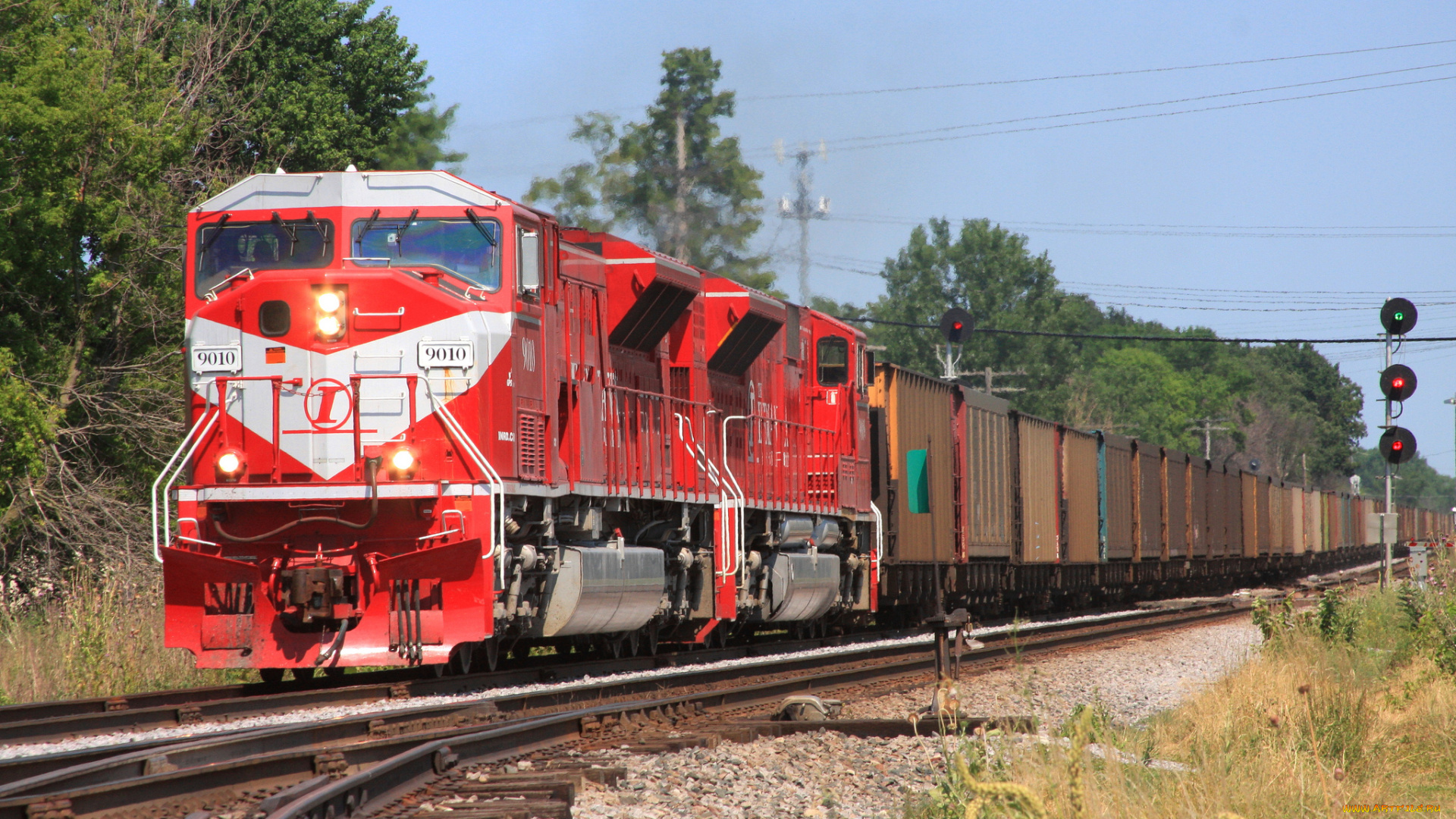 техника, поезда, железная, дорога, рельсы, локомотив, состав