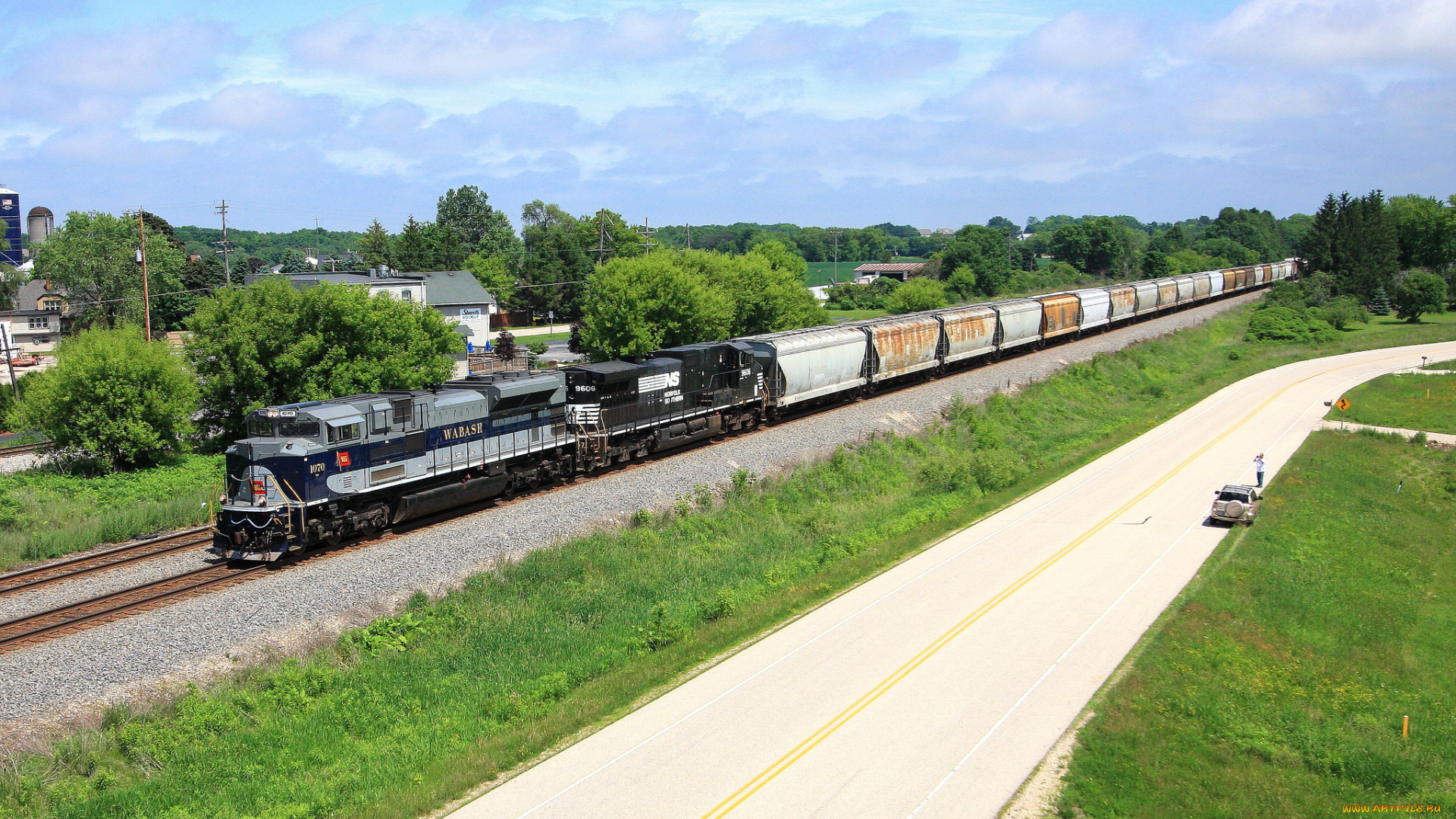 техника, поезда, железная, дорога, рельсы, локомотив, состав