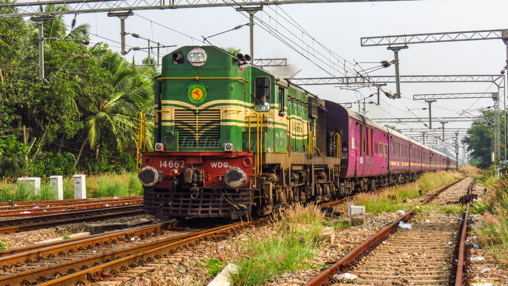 техника, поезда, железная, дорога, рельсы, локомотив, состав